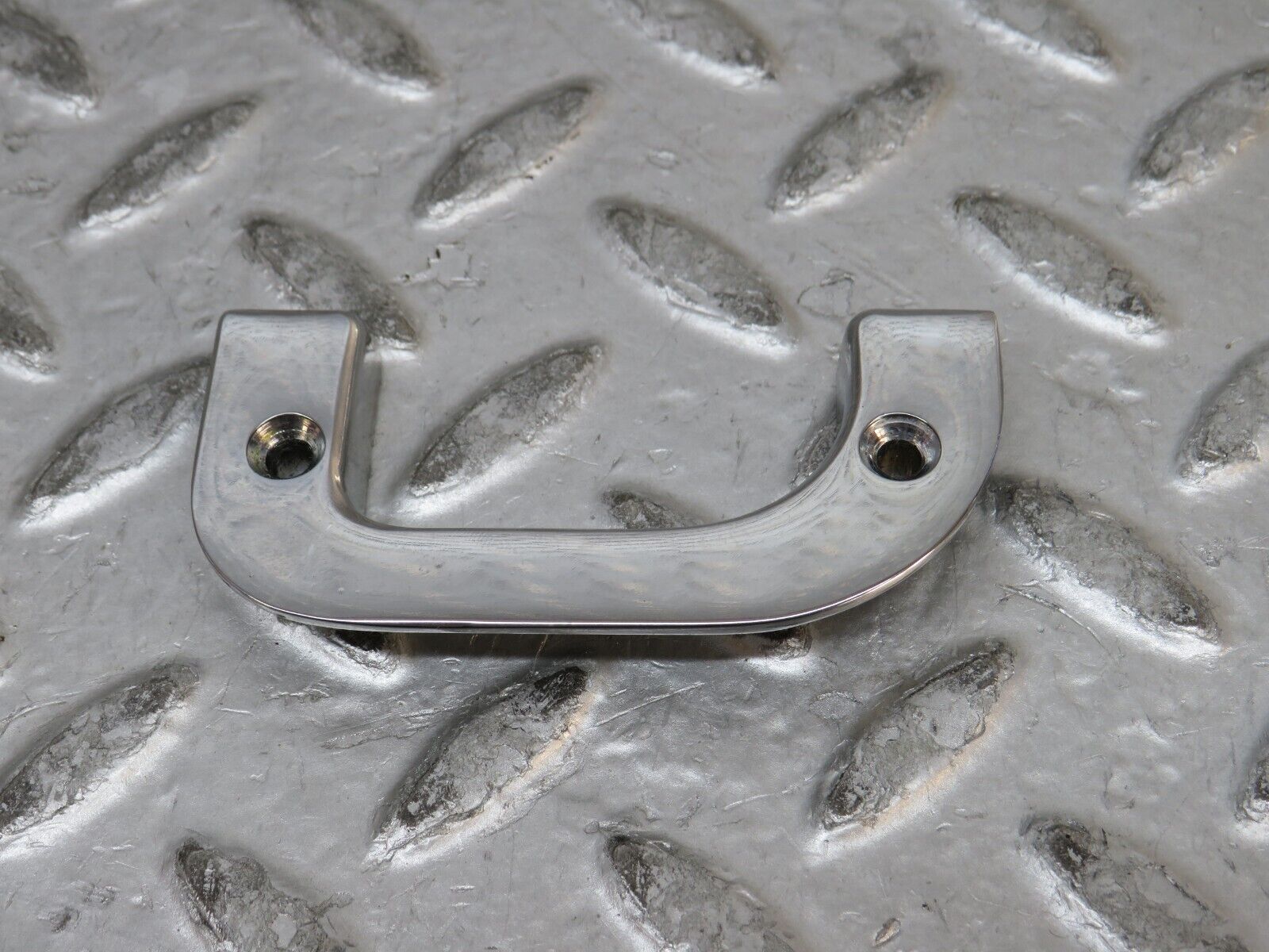 28803 Mercedes-Benz W123 230E Left Interior Chrome Door Latch Trim 1237230124