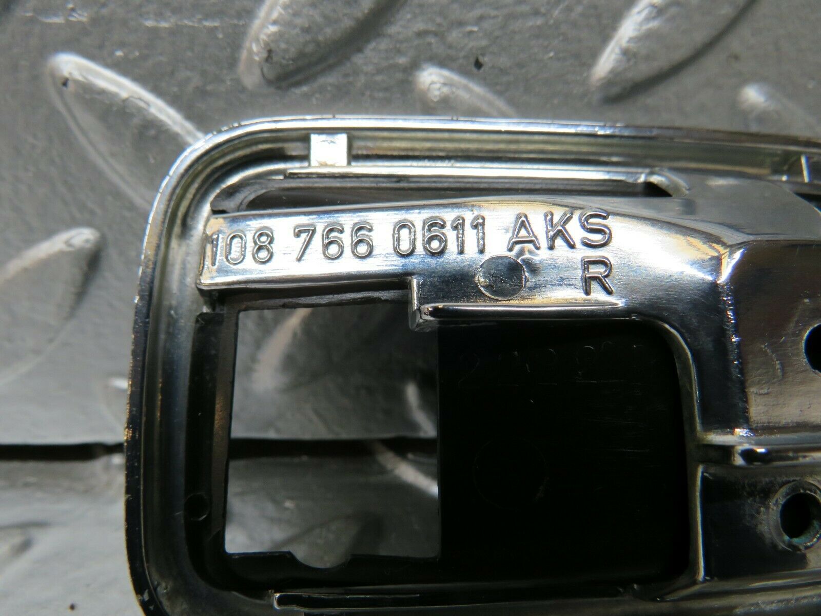 23446 Mercedes-Benz W114 280E Chrome Frame For Door Opener Right 1087660611