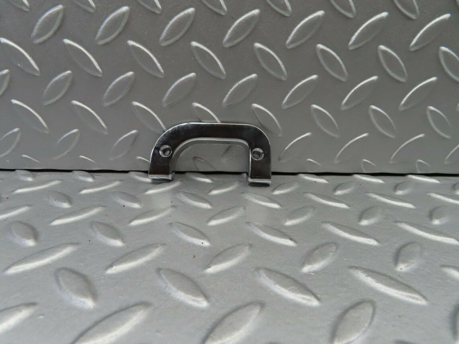 5841 Mercedes-Benz W123 200 Left Interior Chrome Door Latch Trim 1237230124