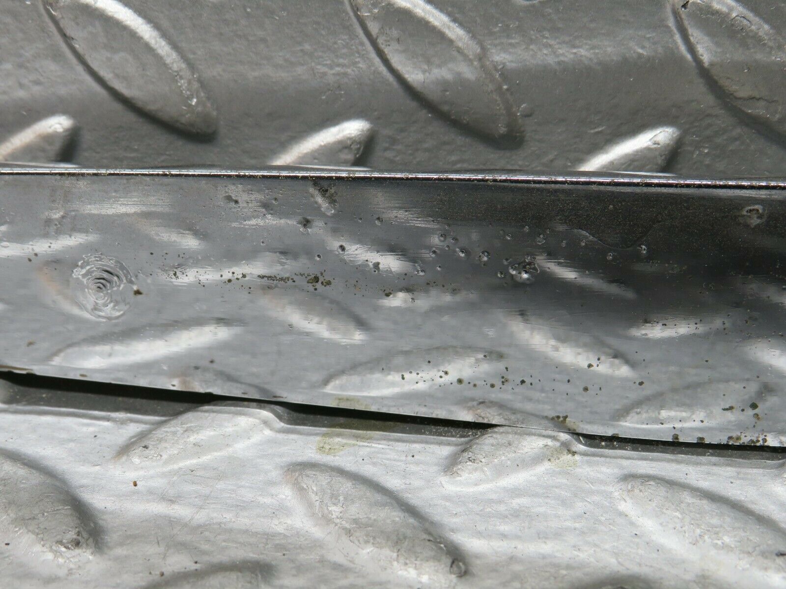 23787 Mercedes-Benz C107 450SLC Coupe Trunk Chrome Handle Moulding Left