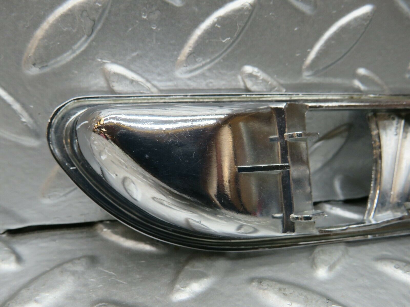 22747 Mercedes-Benz C107 450SL Interior Door Handle Chrome Surround Right Side