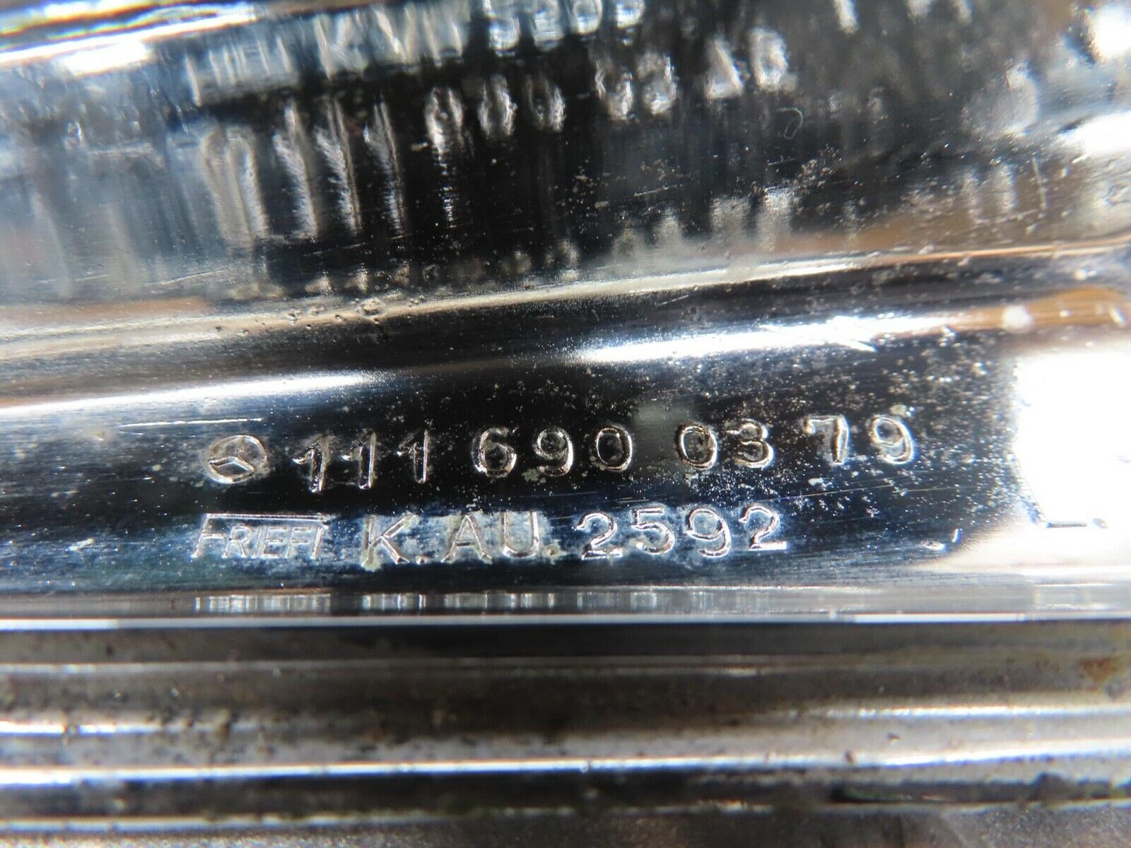 13085 Mercedes-Benz W111 220S Rear Left Fender Wing Tail Chrome Trim 1116900379