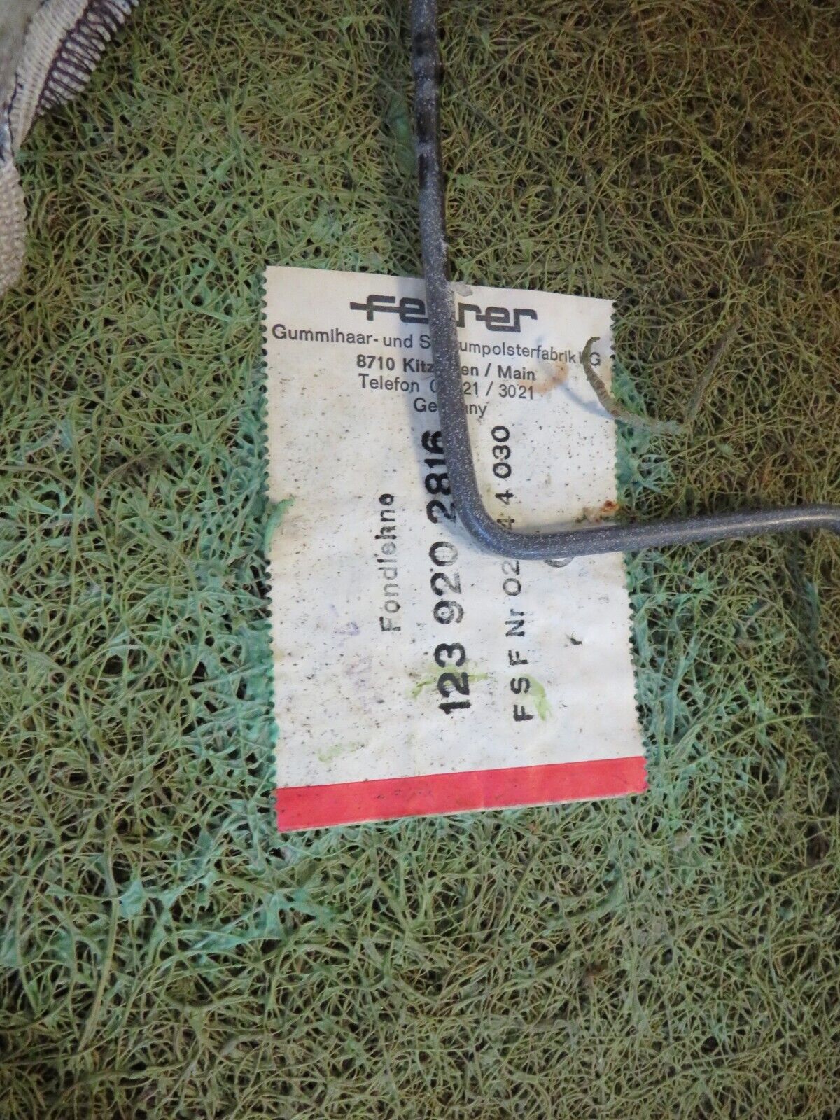 26968 Mercedes-Benz W123 240D Rear Seat Blue