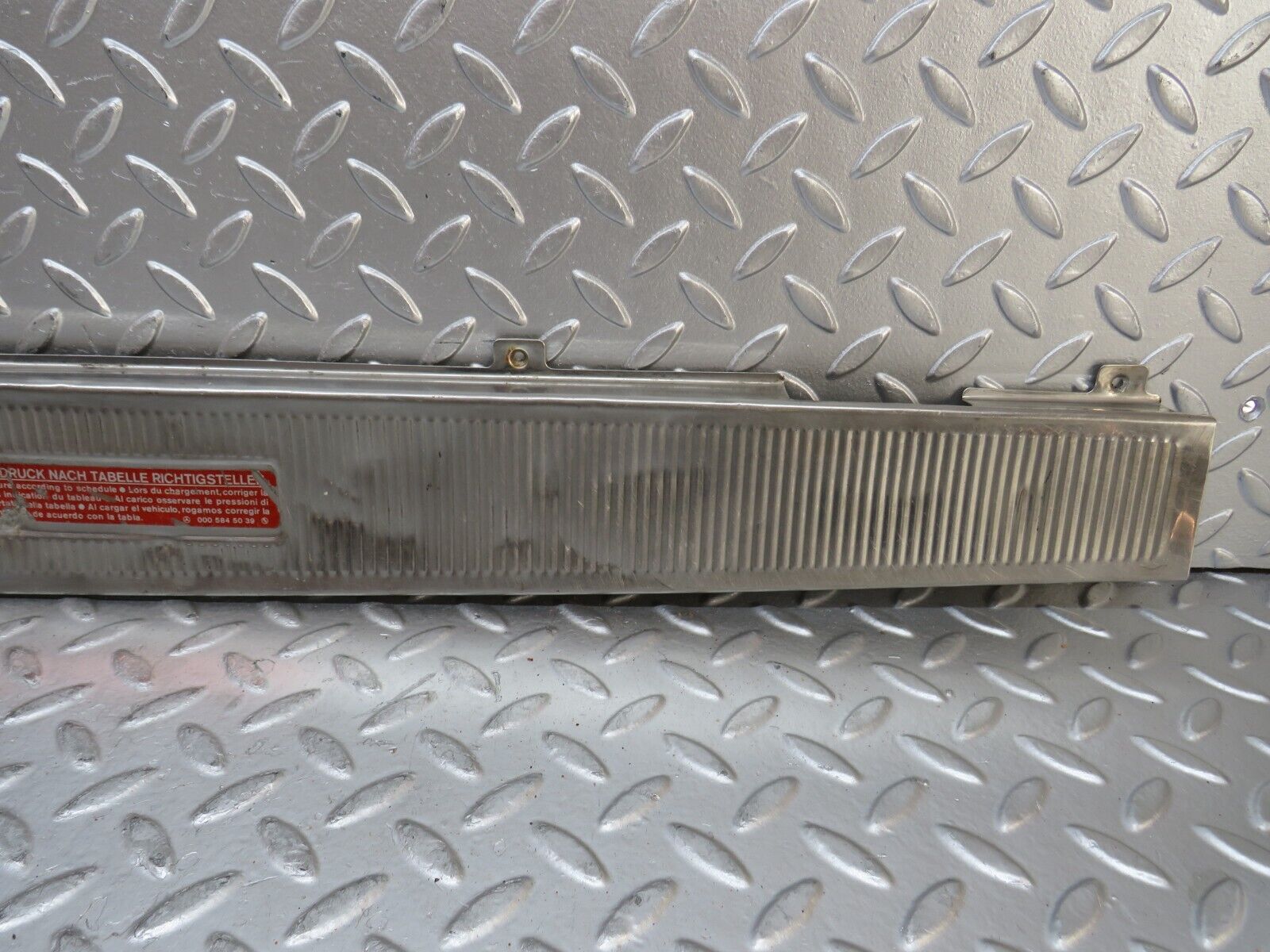 28216 Mercedes-Benz S123 240D Wagon Trunk Ornamental Chrome Cover 1236681089