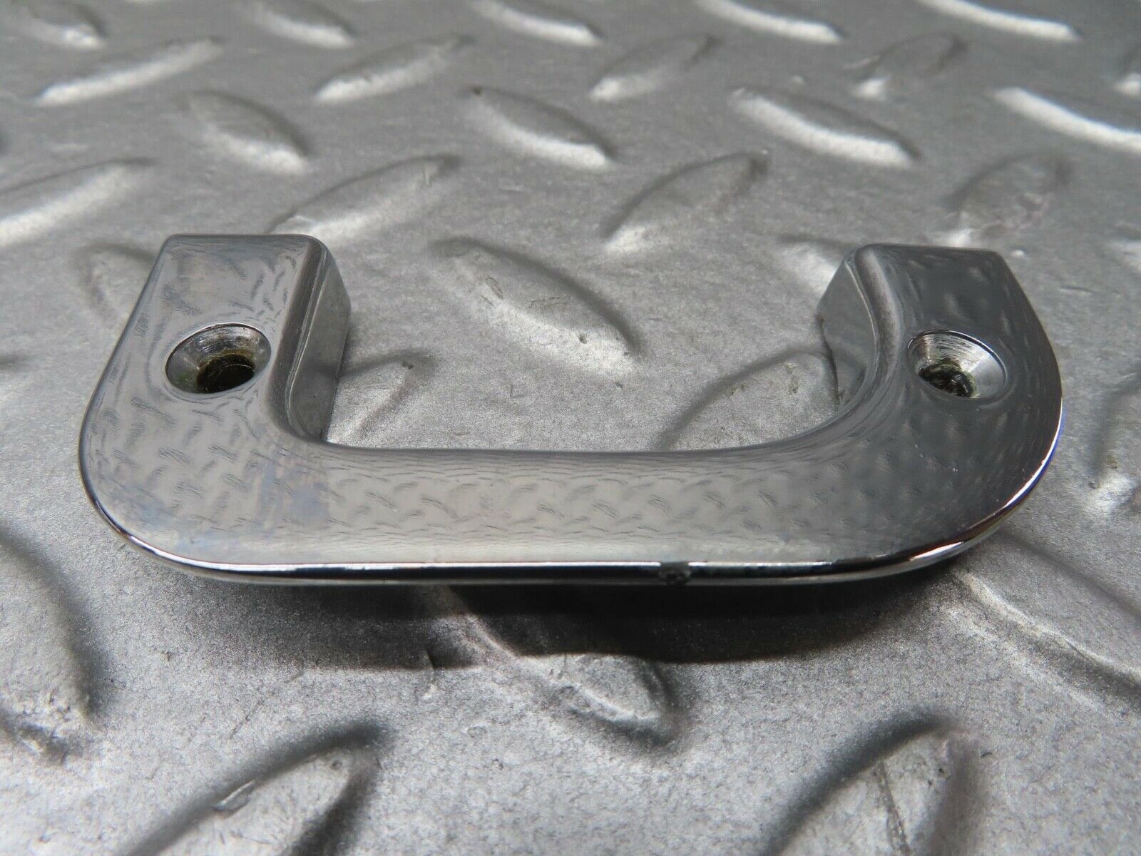 13555 Mercedes-Benz W123 200 Left Interior Chrome Door Latch Trim 1237230124