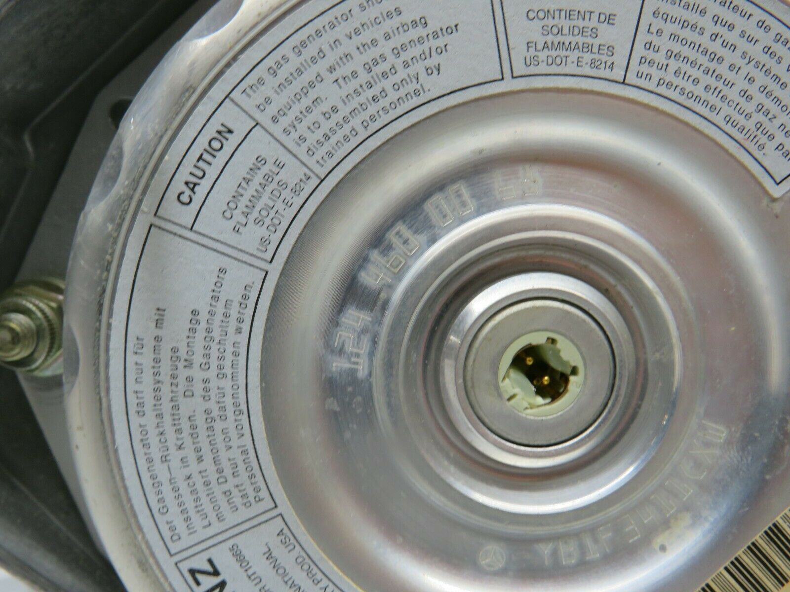 22334 Mercedes-Benz C124 E220 Dashboard Airbag Left Passenger Side 1298680363