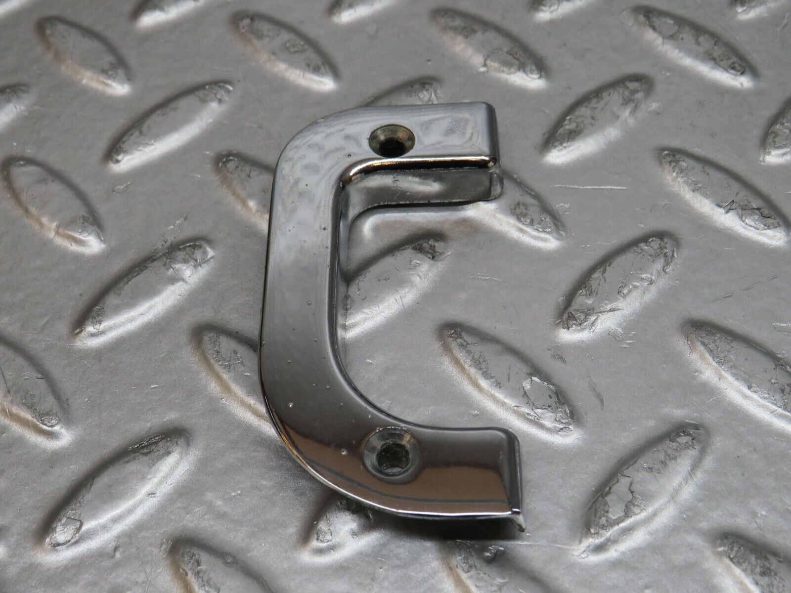 29684 Mercedes-Benz W123 230E Left Interior Chrome Door Latch Trim 1237230124