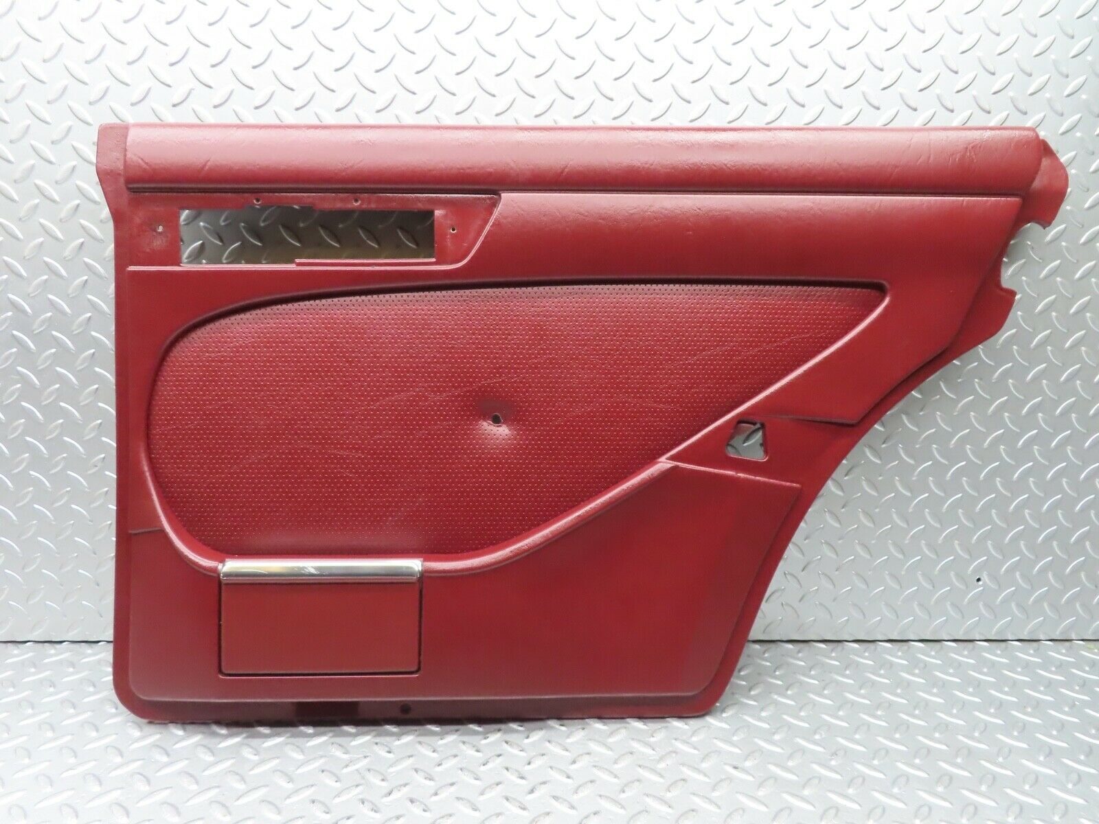 21457 Mercedes-Benz W126 300SE Rear Right Door Card Burgundy Red 1267370270