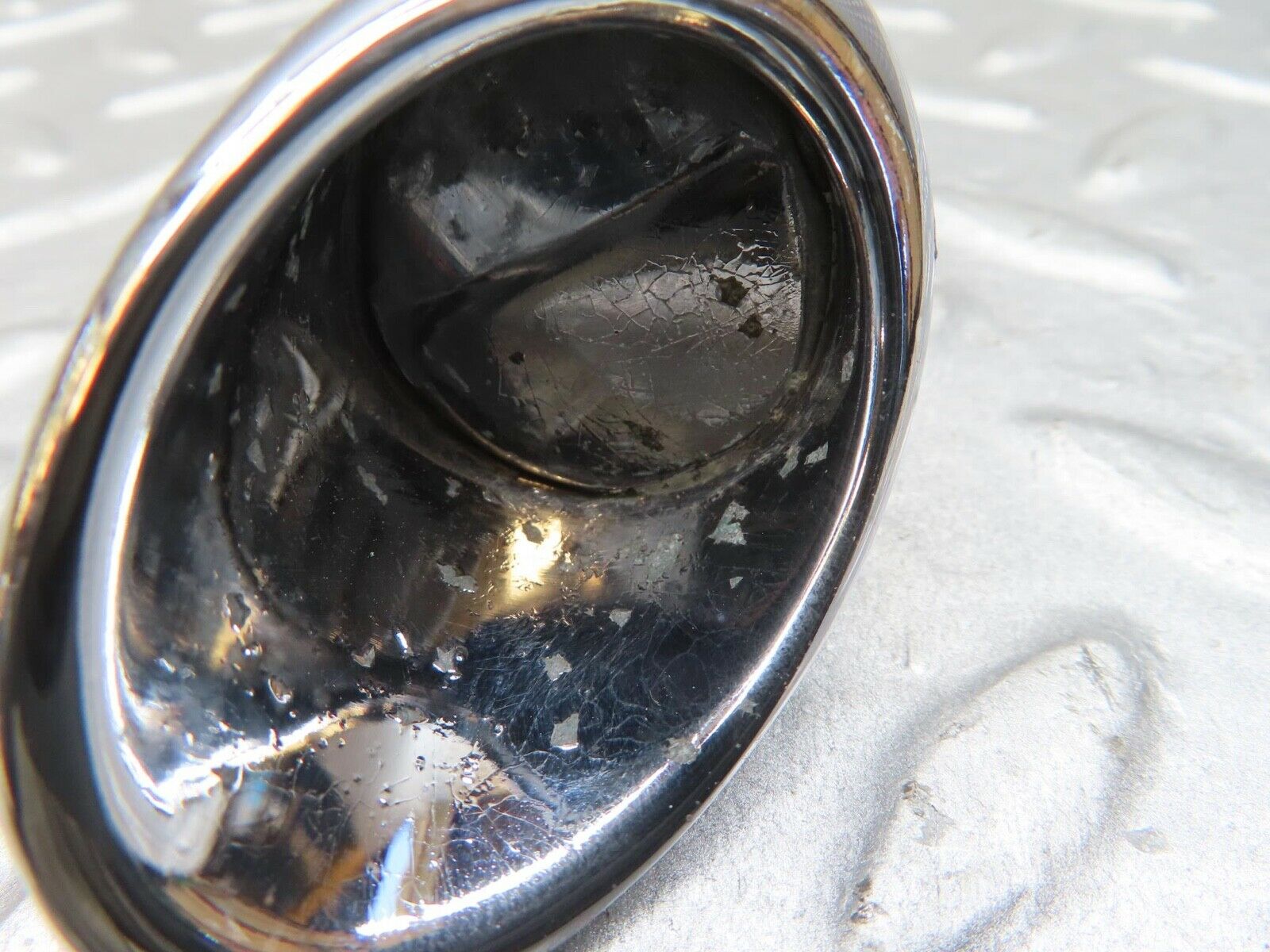 12895 Mercedes-Benz W111 220SE Dashboard Chrome Air Vent Left Side