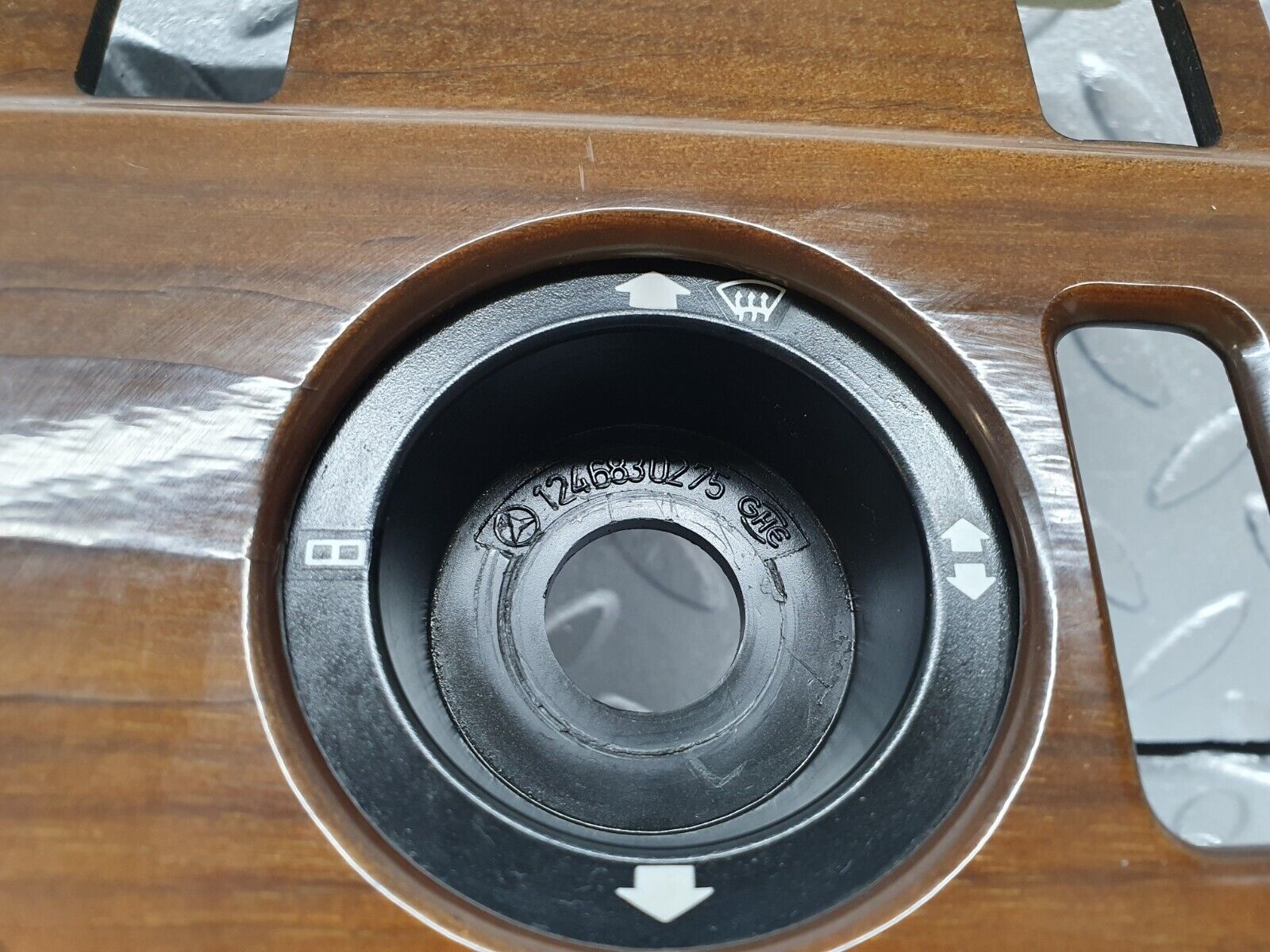 41398 Mercedes-Benz W124 200E Heater Control Panel Wood Trim 1246830275