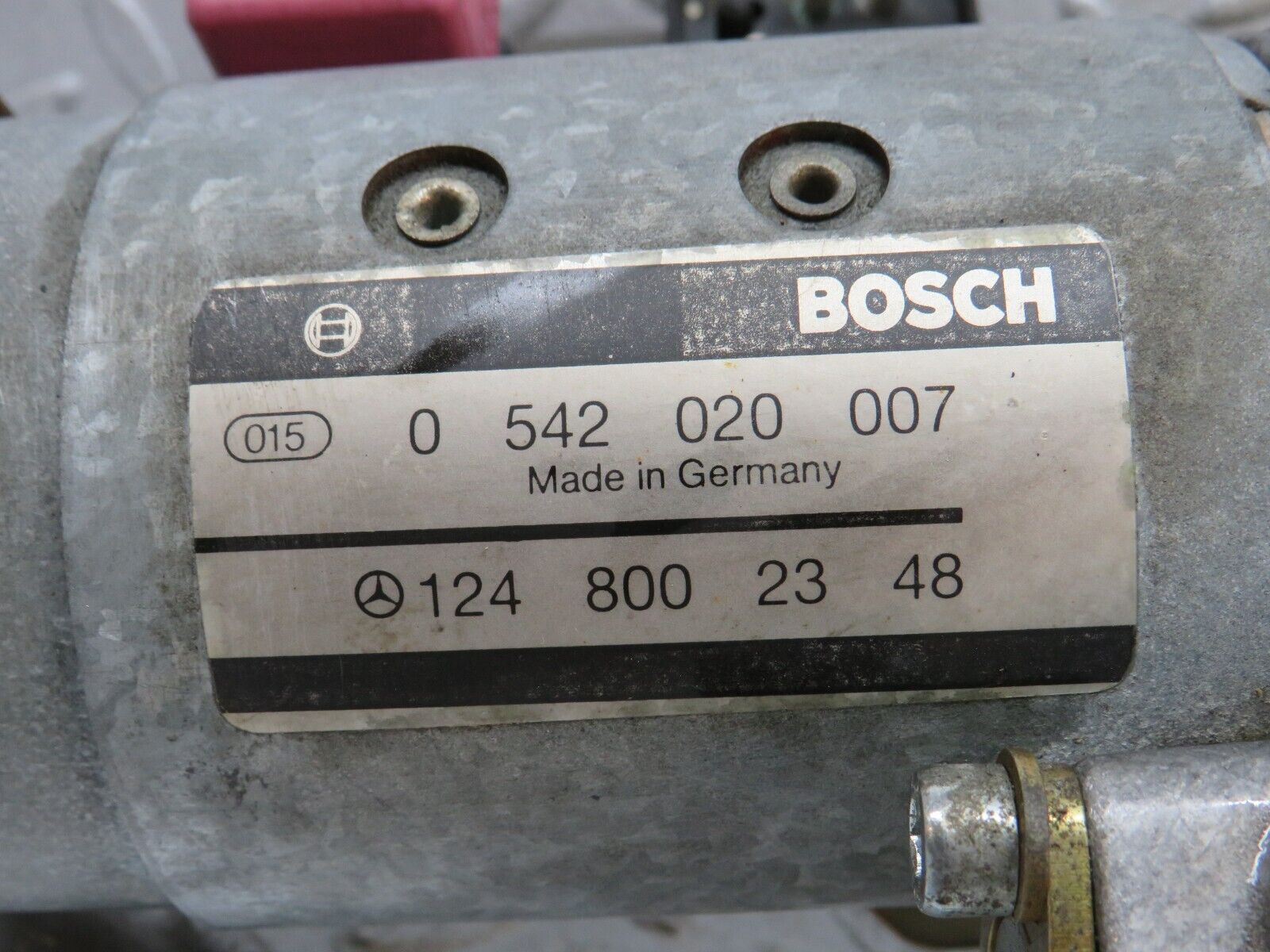 37967 Mercedes-Benz A124 320E Cabriolet Roof Top Hydraulic Pump Motor Bosch 1248002348 0542020007