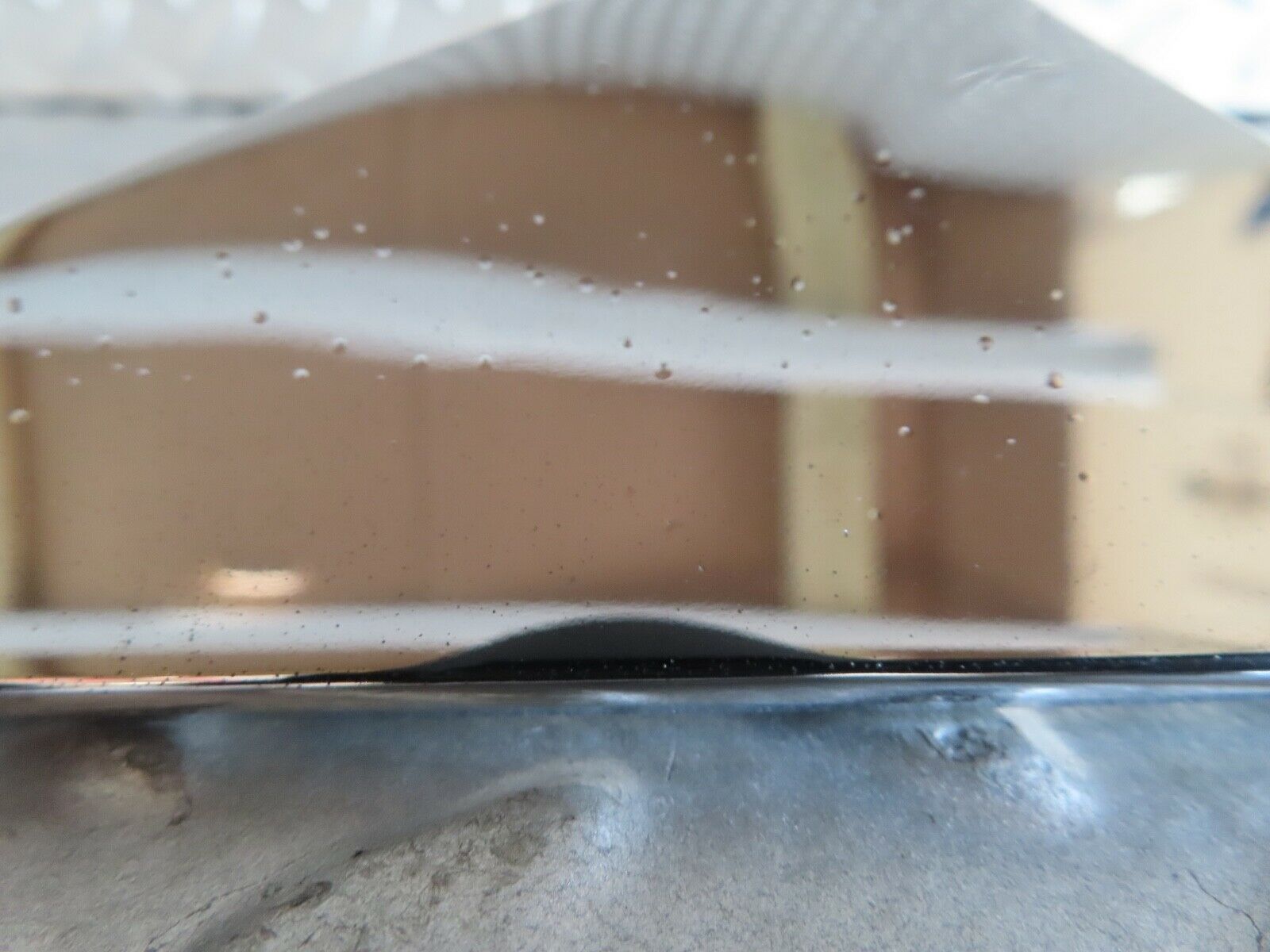 17553 Mercedes-Benz W116 450SEL Left Door Exterior Mirror Chrome Triangle Cover