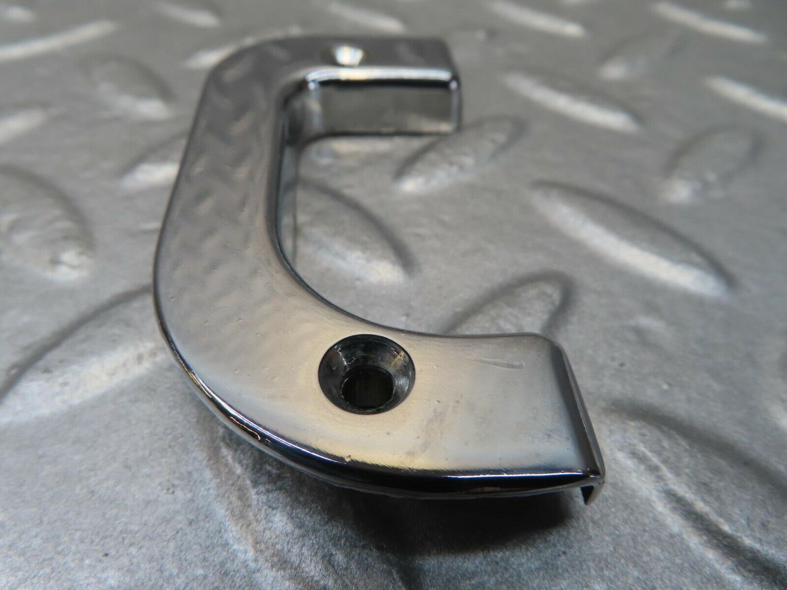 16040 Mercedes-Benz W123 280E Left Interior Chrome Door Latch Trim 1237230124