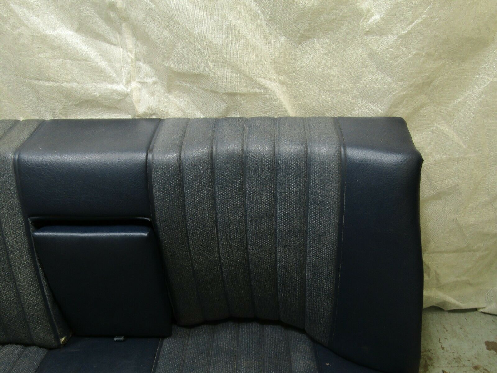 3256 Mercedes-Benz W108 Rear Seat Blue Faux Leather 1089240116