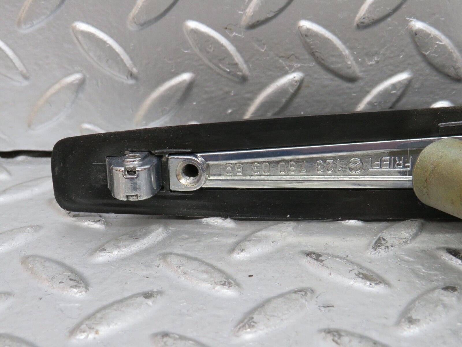 28899 Mercedes-Benz W123 280E Rear Left Exterior Chrome Handle 1237600359