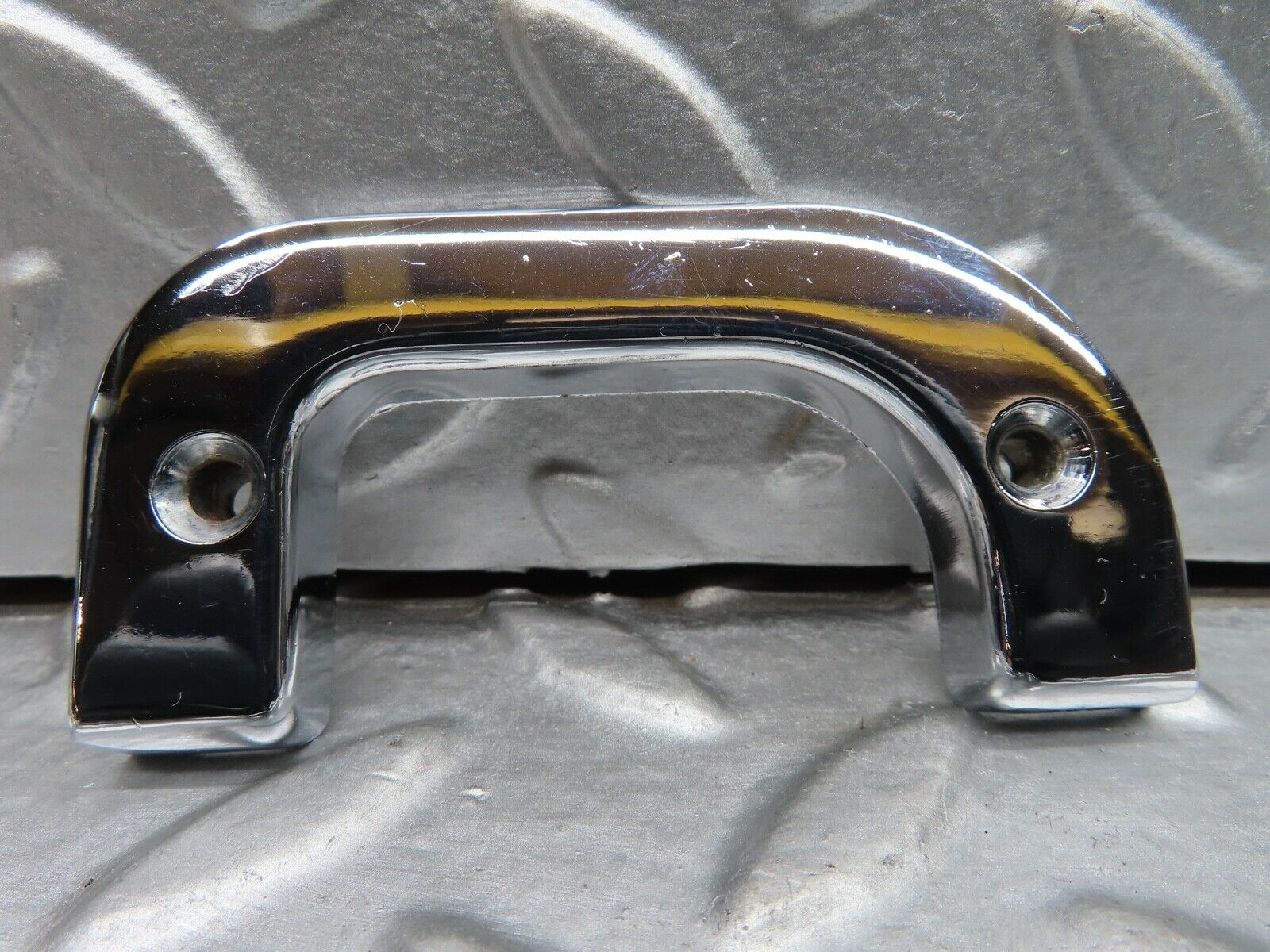 21081 Mercedes-Benz W123 230E Right Chrome Door Latch Trim 1237230224