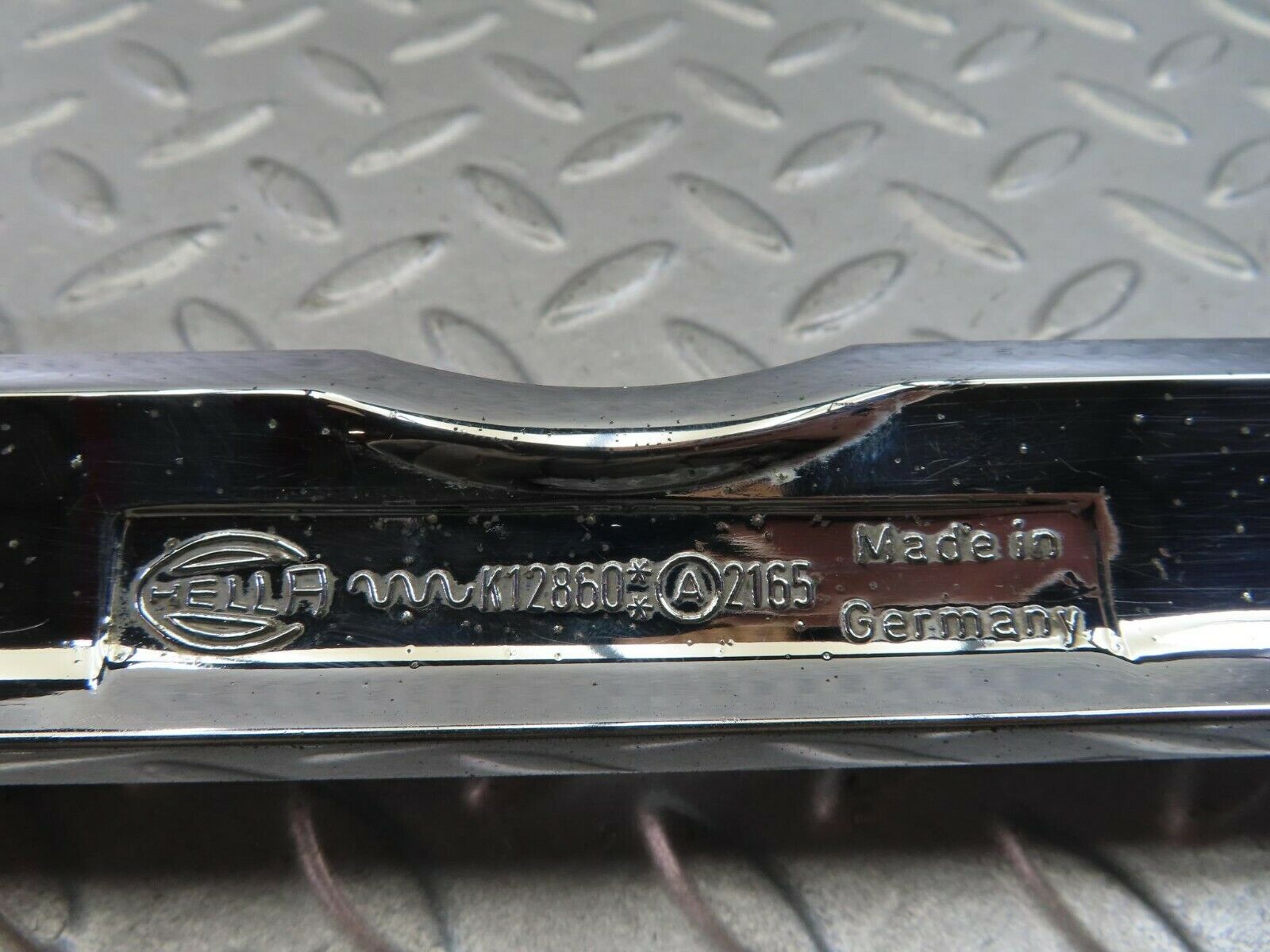 8181 Mercedes-Benz W108 number Plate Light Trunk Lid Chrome