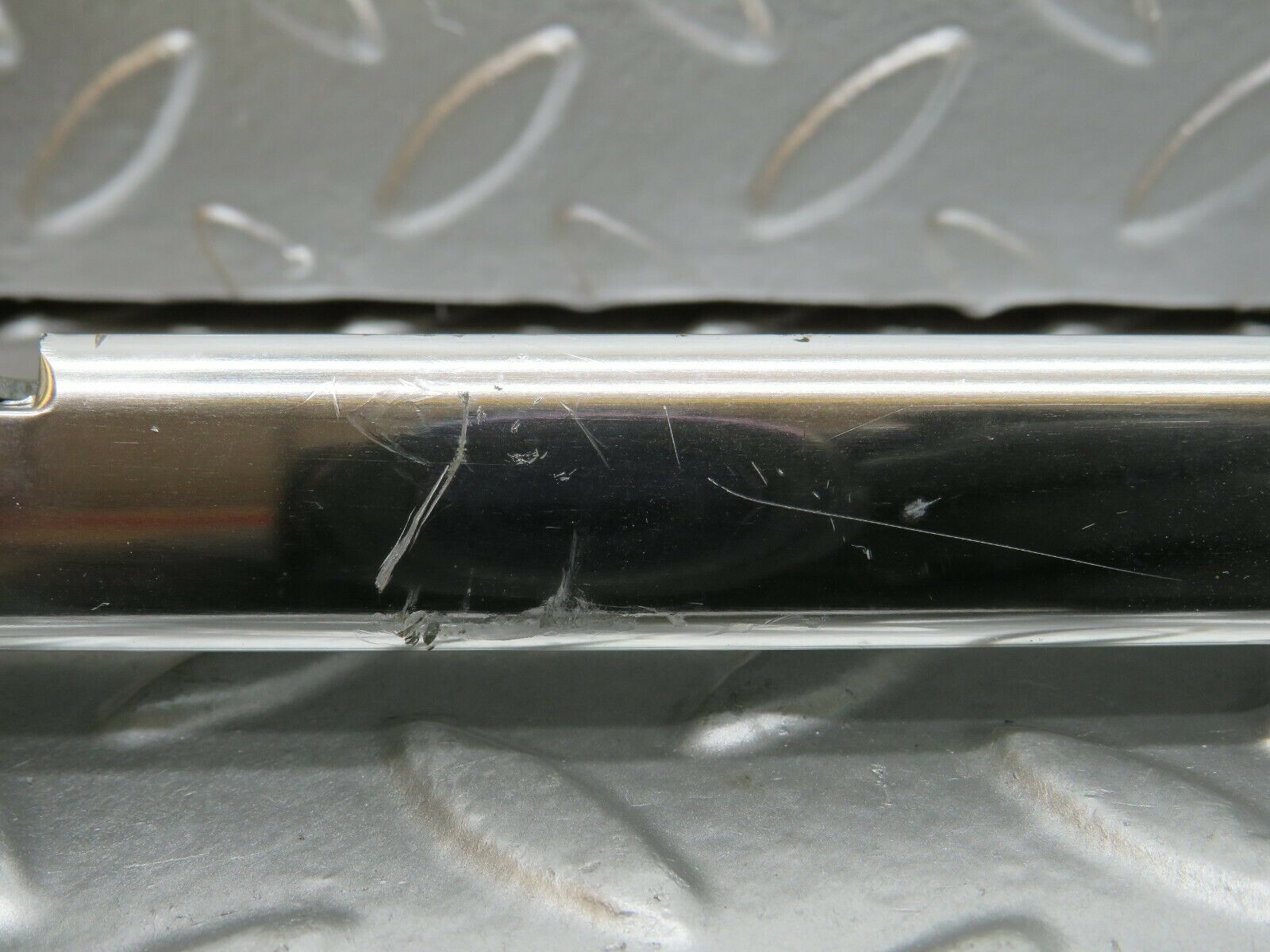 24020 Mercedes-Benz W123 280E Rear Left Door Chrome Window Channel