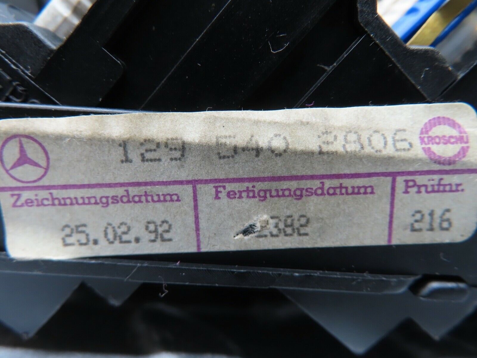 19973 Mercedes-Benz R129 300SL Coupe Fuse Box 1295450001