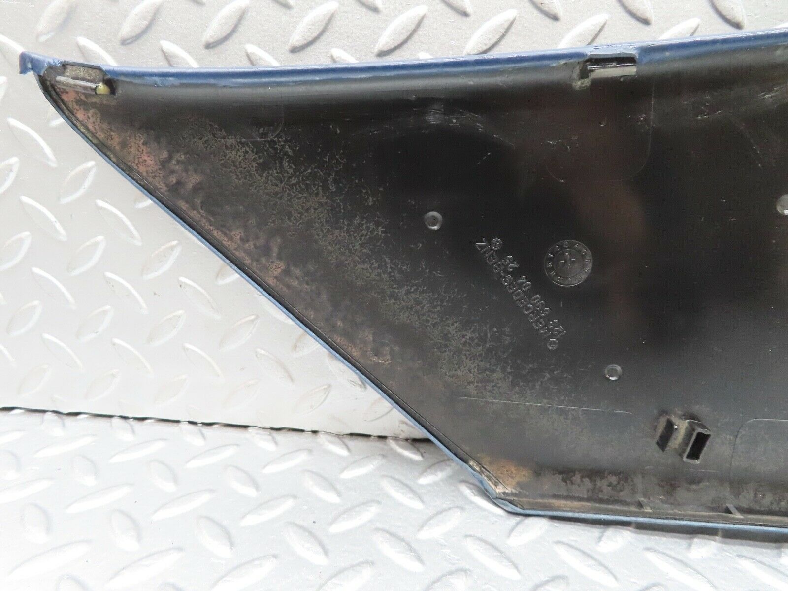 17936 Mercedes-Benz W123 200 C Pillar Cover Panel Right Side Blue 1236900425