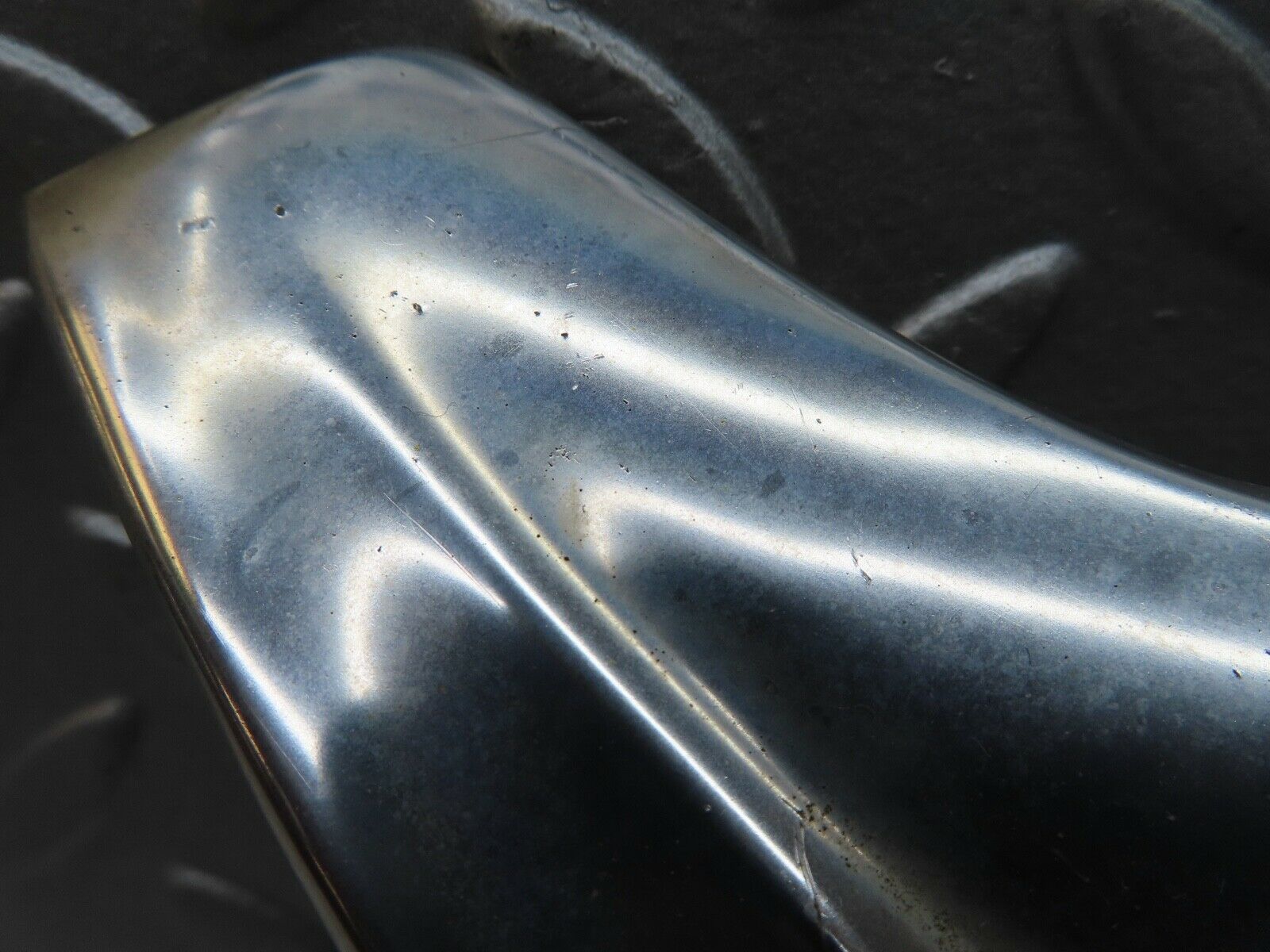 17683 Mercedes-Benz W116 450SEL A Pillar Chrome Moulding Trim Left Side