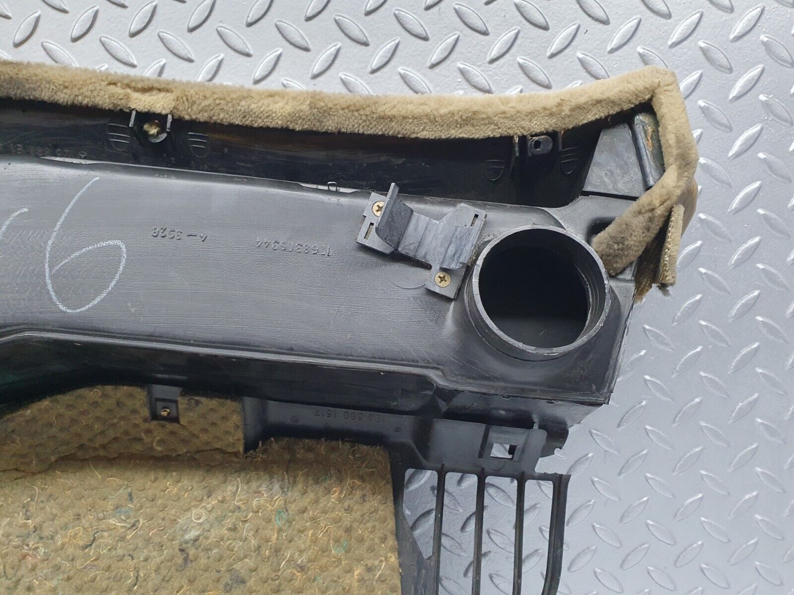 41055 Mercedes-Benz W126 300SE Under Dash Panel Left Beige 1268305344 1266801517 1268305144