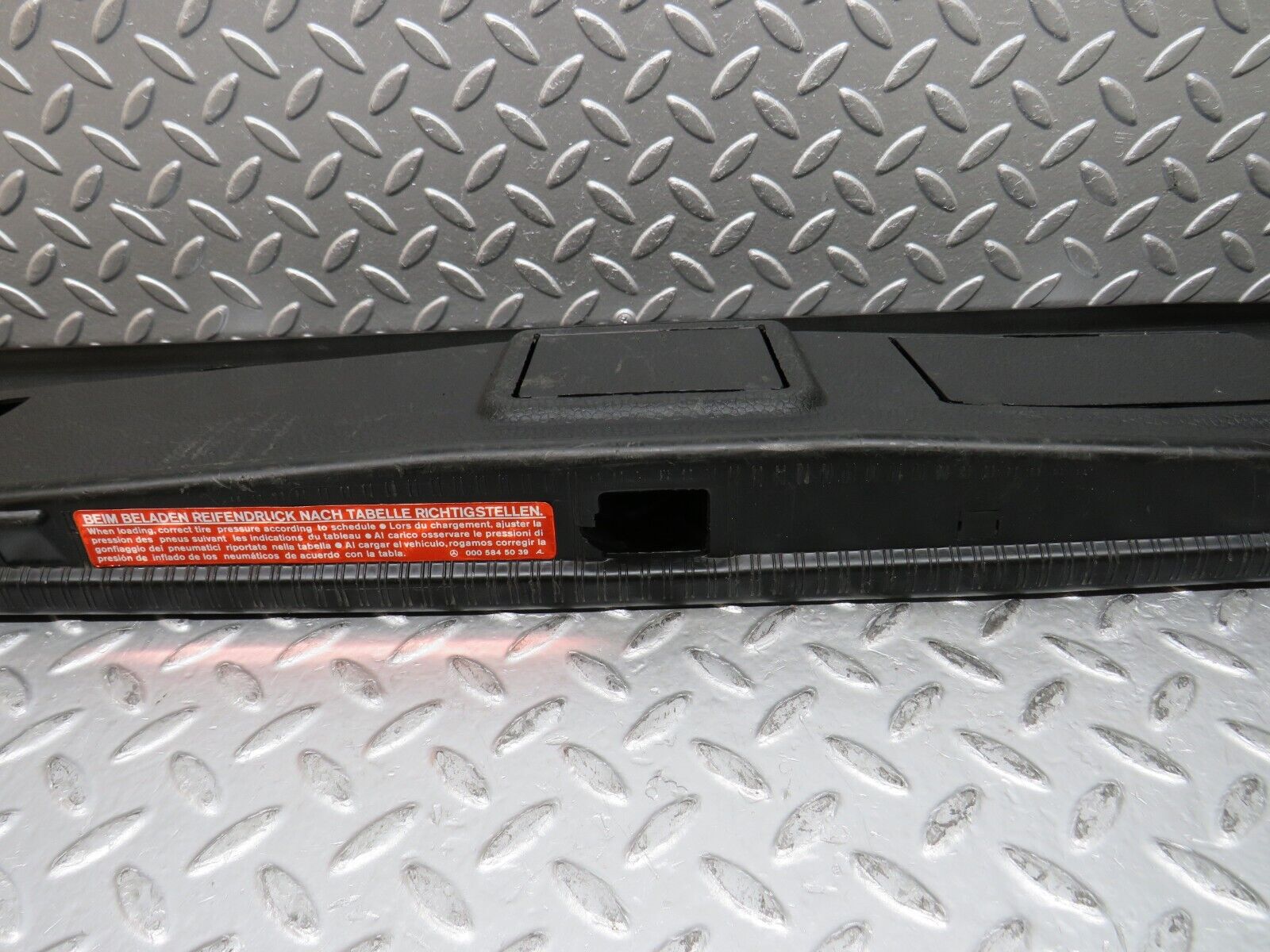 30235 Mercedes-Benz W124 230E Trunk Lock Trim Panel 1246942425