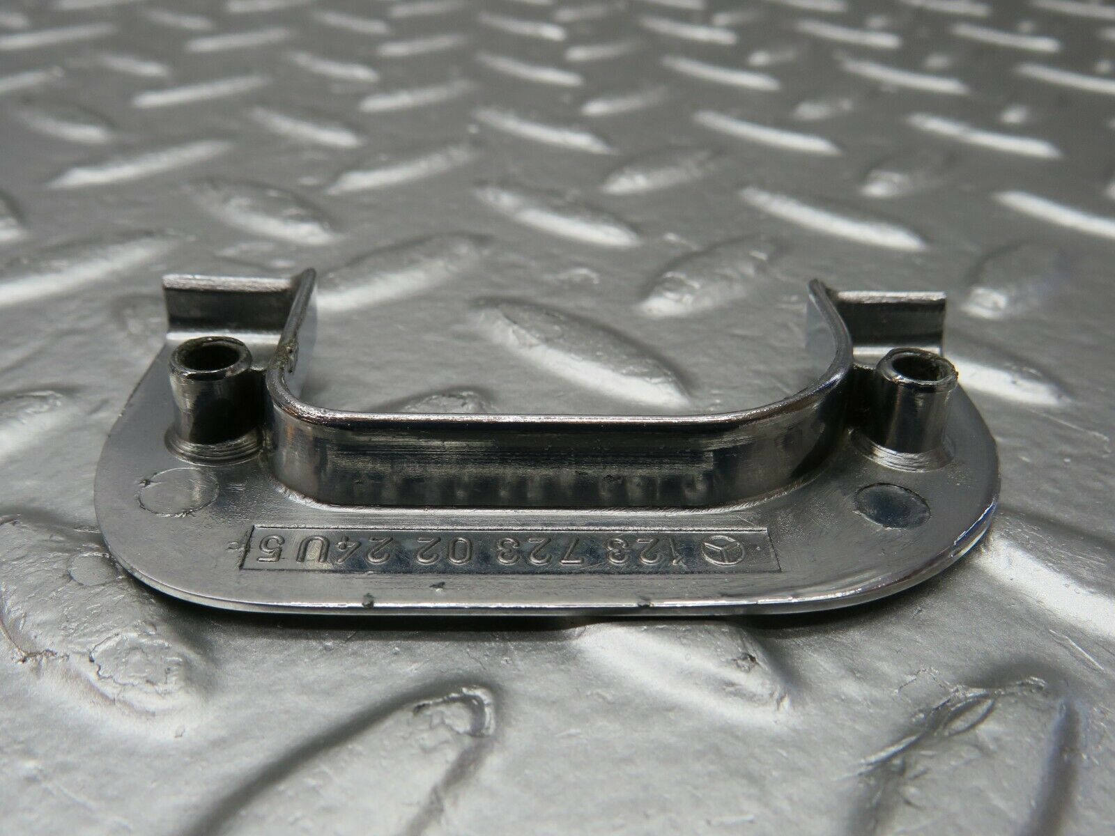 23992 Mercedes-Benz W123 280E Right Interior Chrome Door Latch Trim 1237230224