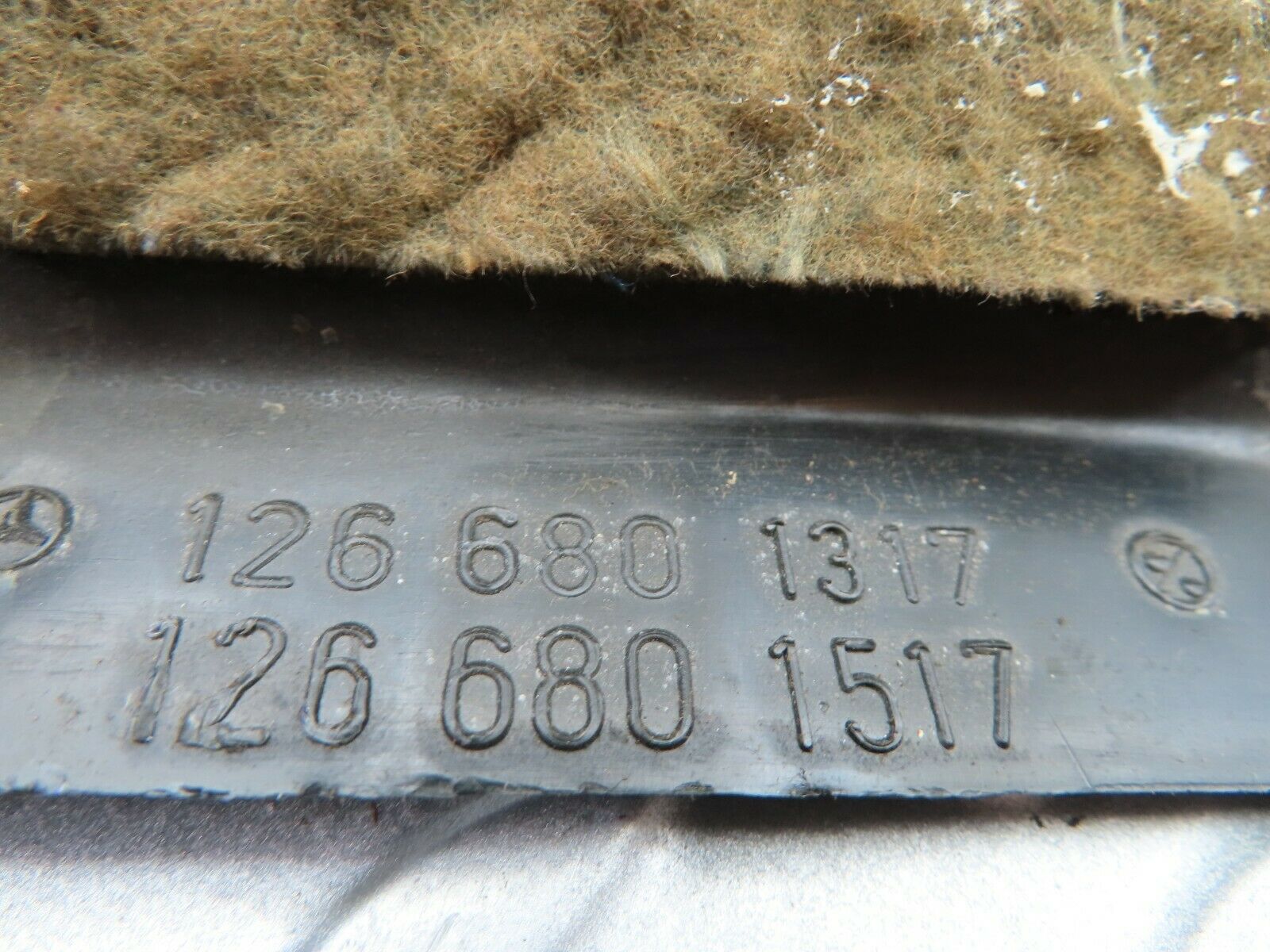 6184 Mercedes-Benz W126 380SE Under Dash Panel Left Side 1266801317