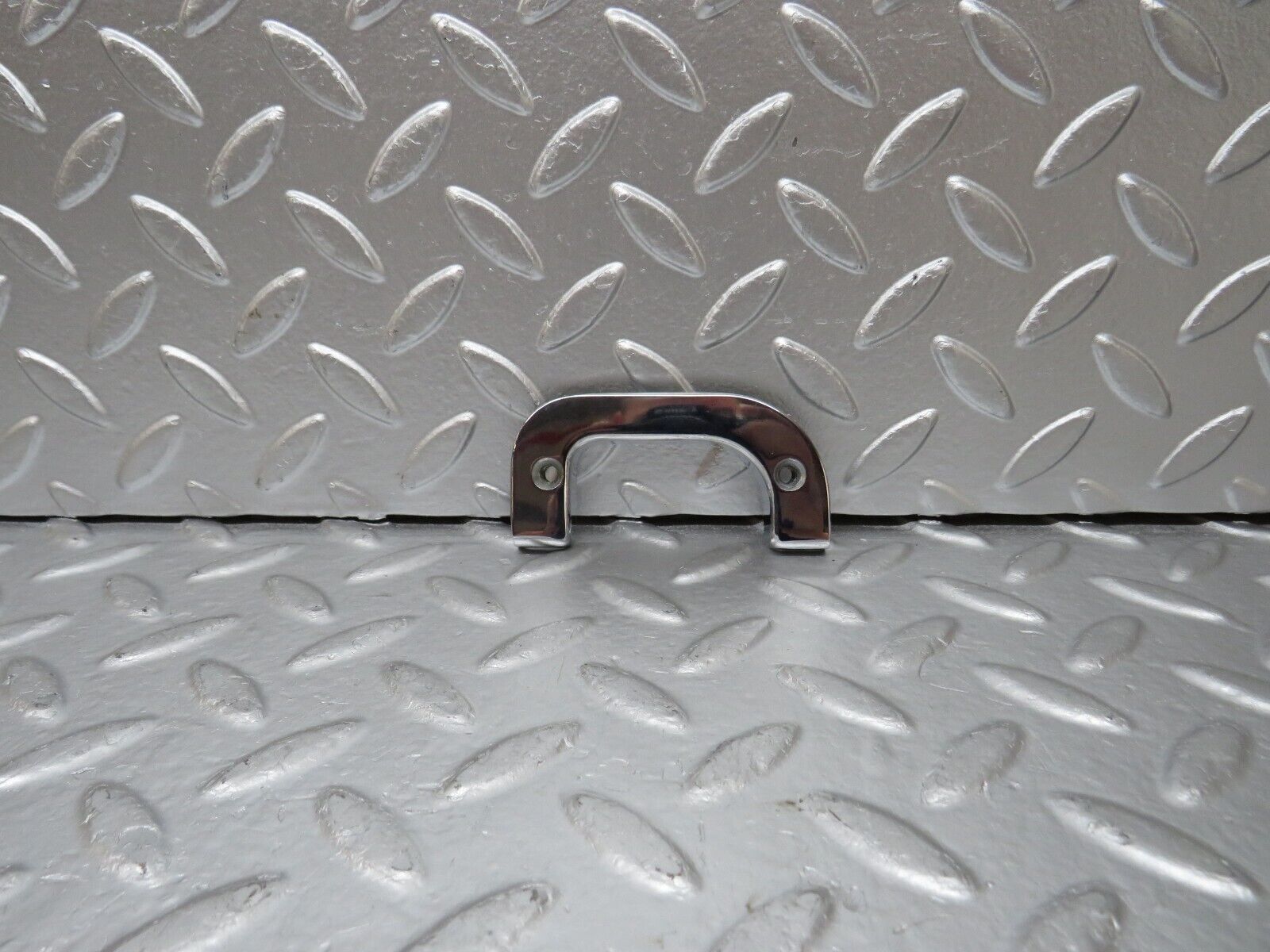 25547 Mercedes-Benz W123 200 Right Interior Chrome Door Latch Trim 1237230224