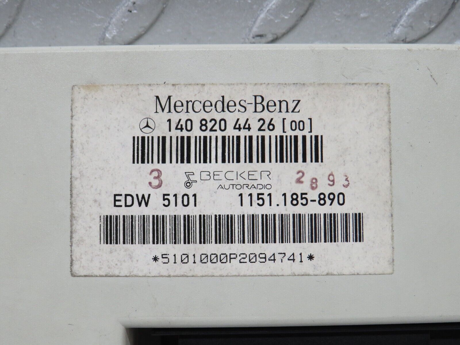 37735 Mercedes-Benz A124 320E Cabriolet Alarm Control Unit 1408204426