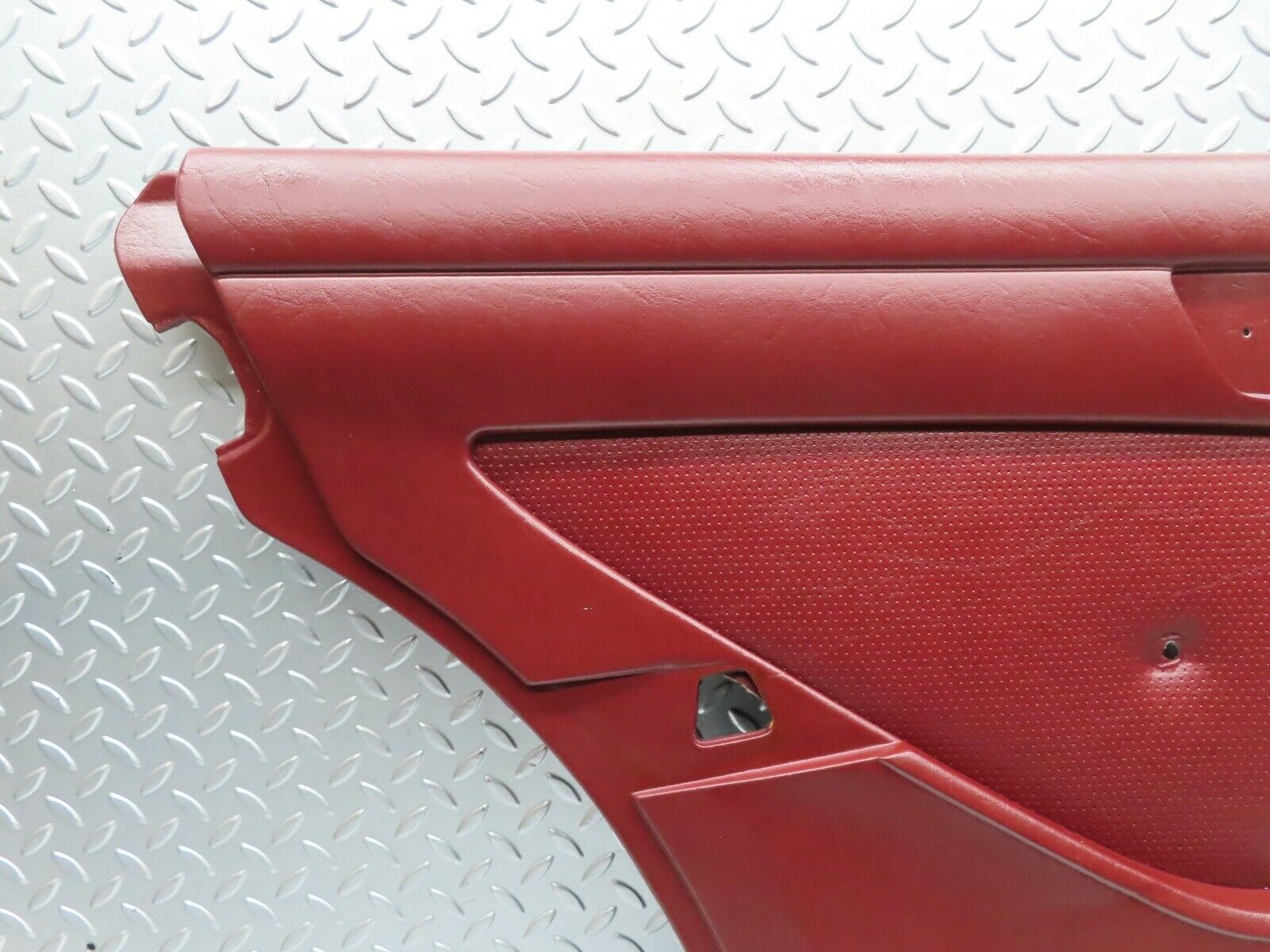 21459 Mercedes-Benz W126 300SE Rear Left Door Card Burgundy Red 1267370170