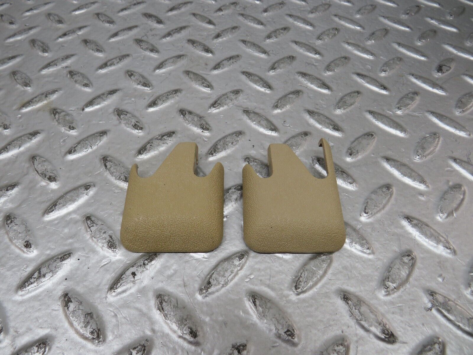 27486 Mercedes-Benz S124 300TE Front Seat Rail Trim Cover Pair 1246842218