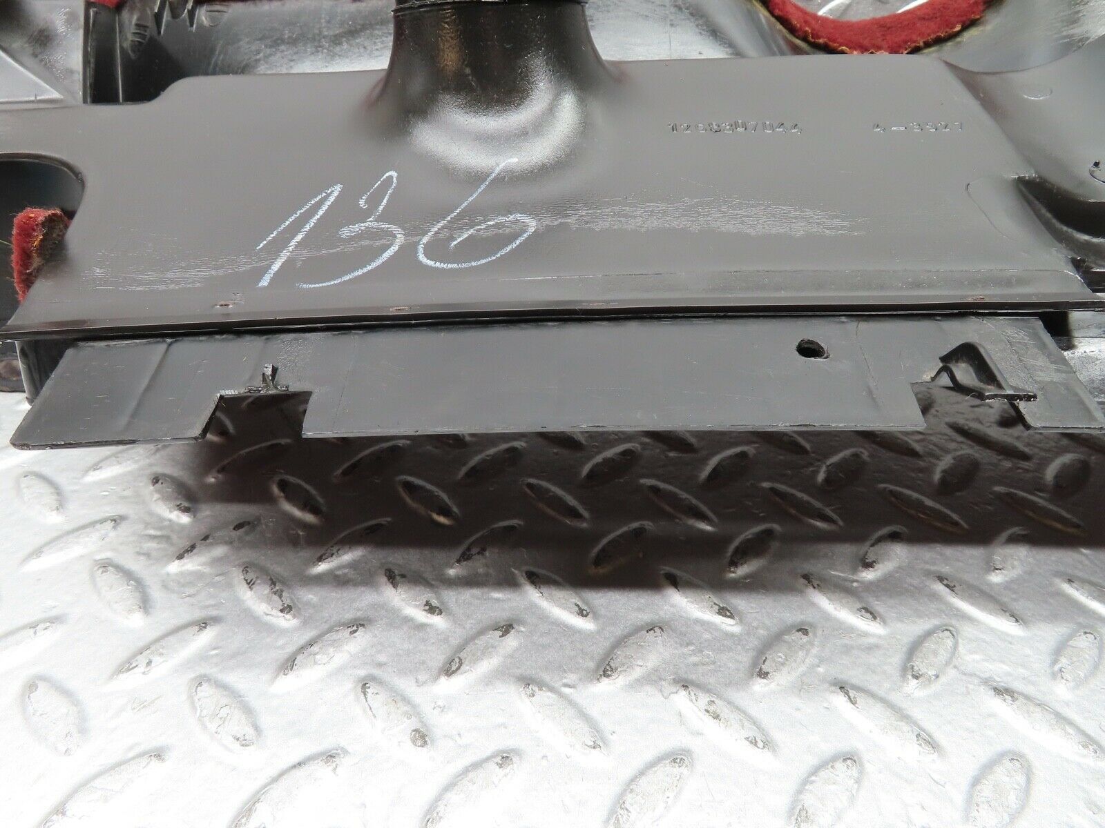 21501 Mercedes-Benz W126 300SE Under Dash Panel Right Burgundy Red 1268305244