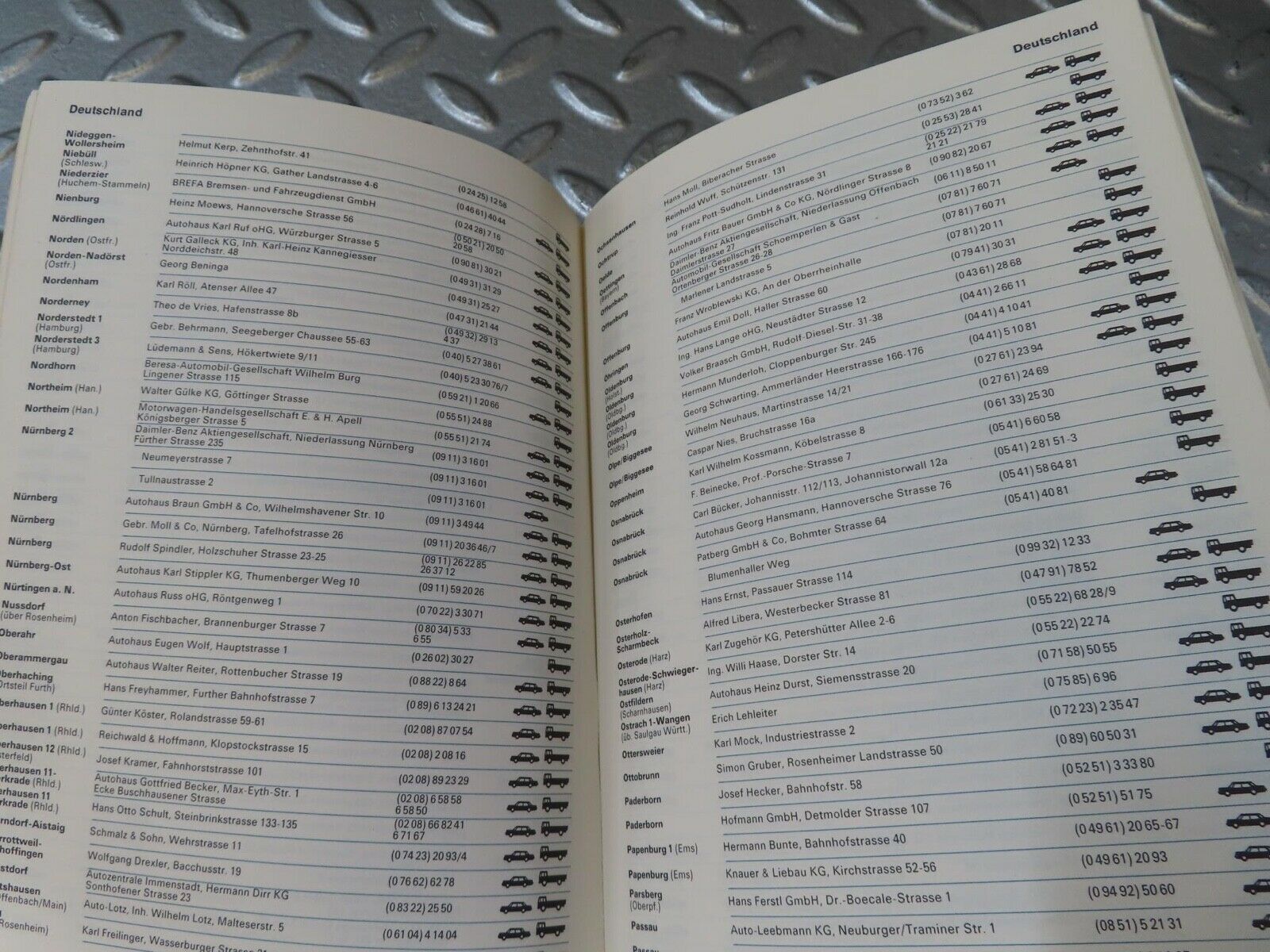 13105 Mercedes-Benz Service Stations Book Europa