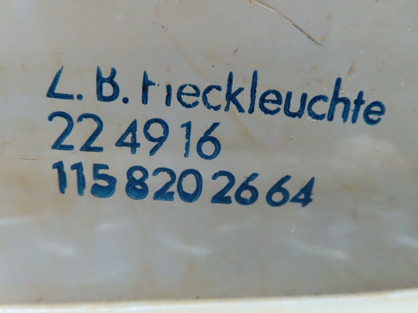 8849 Mercedes-Benz W115 Rear Right Tail Light Cover Bulb Holder 1158202664