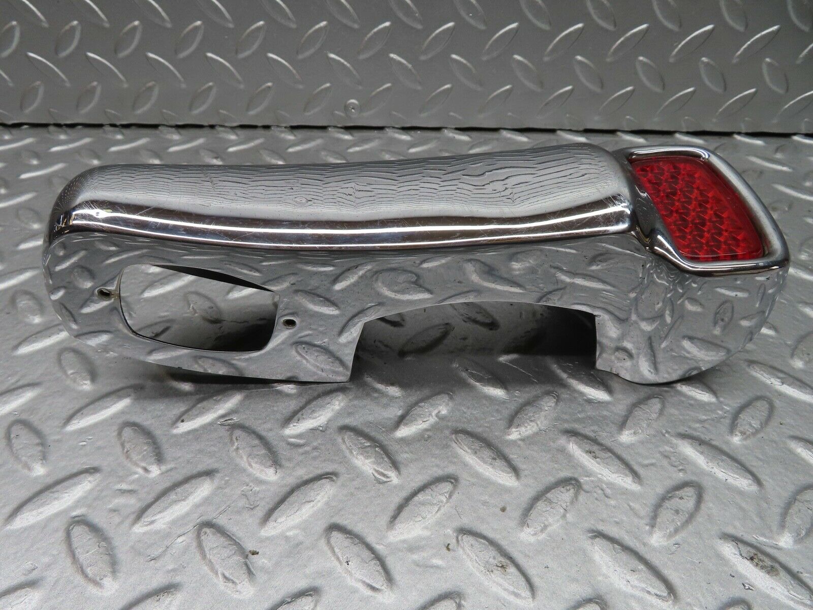 19795 Mercedes-Benz W121 190b Ponton Rear Bumper Chrome Overriders Pair