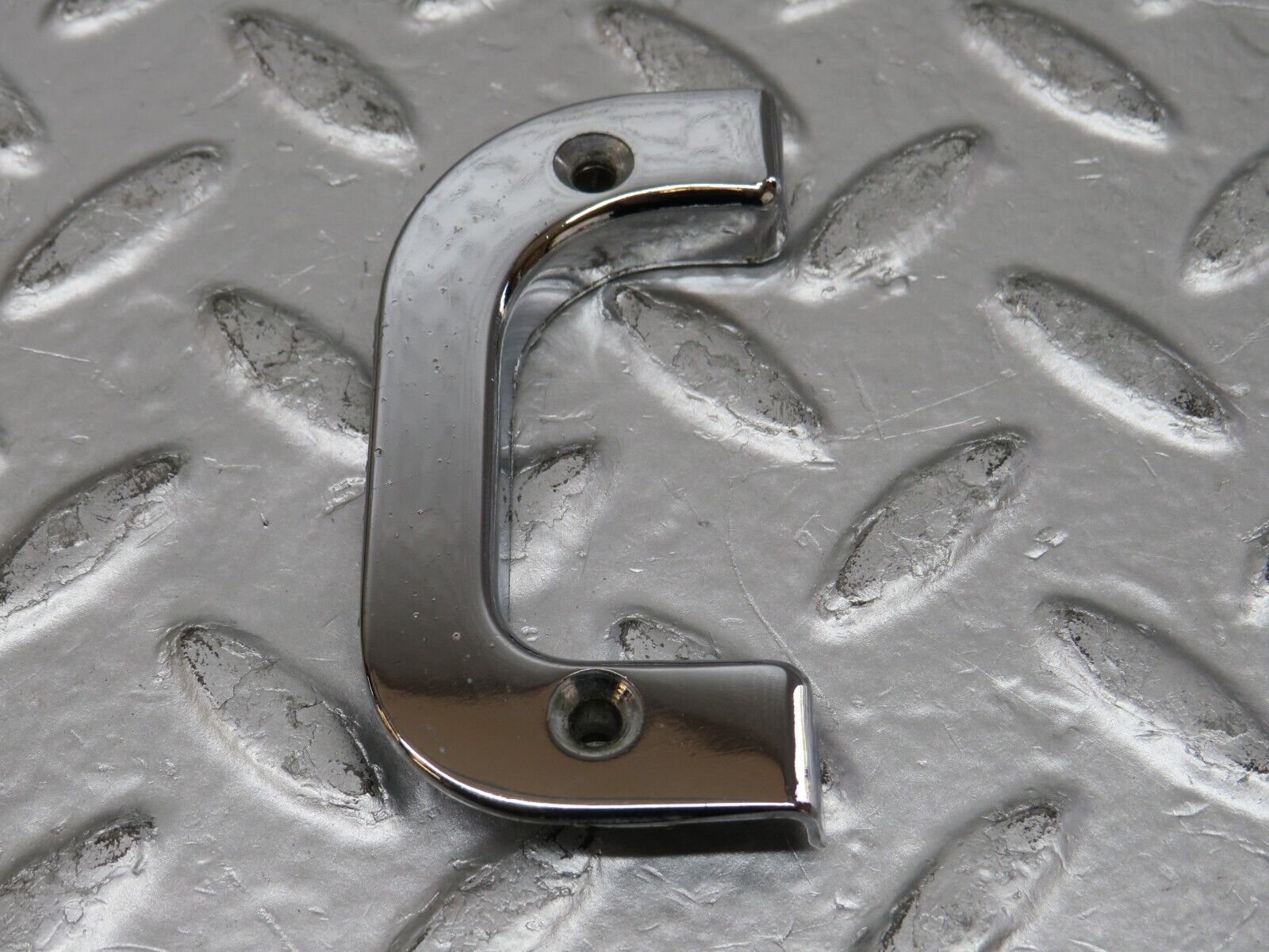 29681 Mercedes-Benz W123 230E Right Interior Chrome Door Latch Trim 1237230224