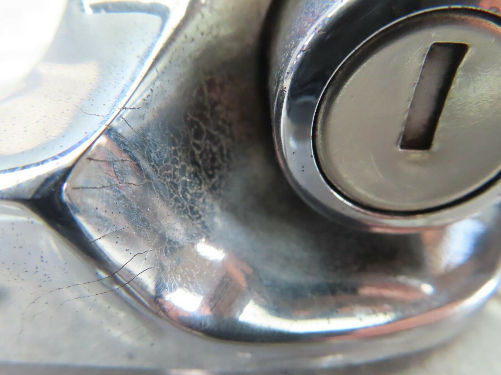 8731 Mercedes-Benz W108 Chrome Door Handle Front Left No Key 1087660801