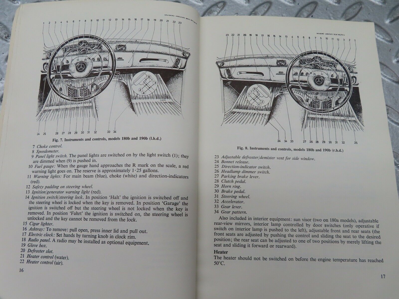 20499 Mercedes-Benz 180 190 Motor Manuals