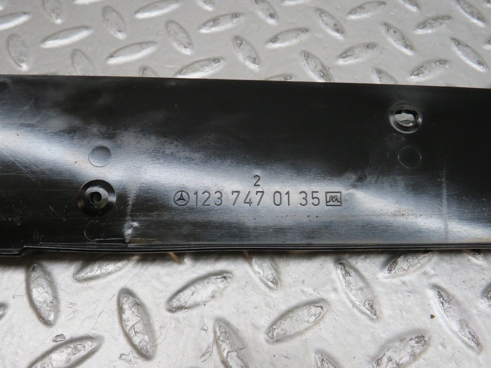 28215 Mercedes-Benz S123 240D Wagon Trunk Lock Cover Trim 1237470135