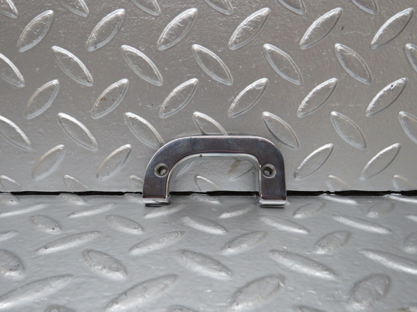 25548 Mercedes-Benz W123 200 Left Interior Chrome Door Latch Trim 1237230124