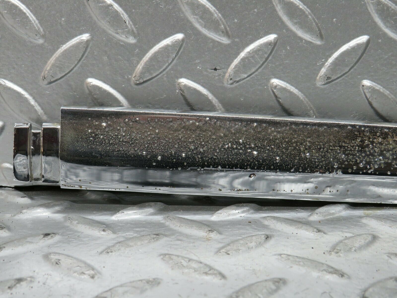 23787 Mercedes-Benz C107 450SLC Coupe Trunk Chrome Handle Moulding Left