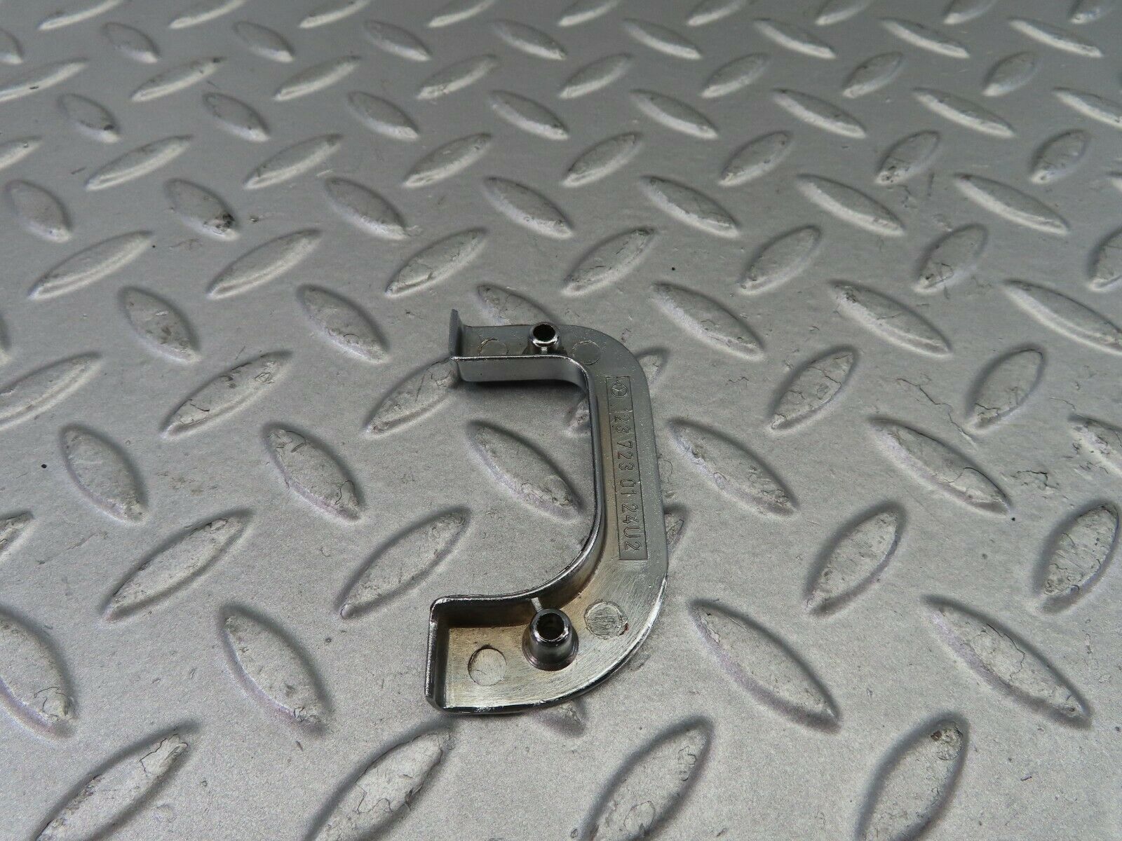 7617 Mercedes-Benz S123 230TE Wagon Left Chrome Door Latch Trim 1237230124