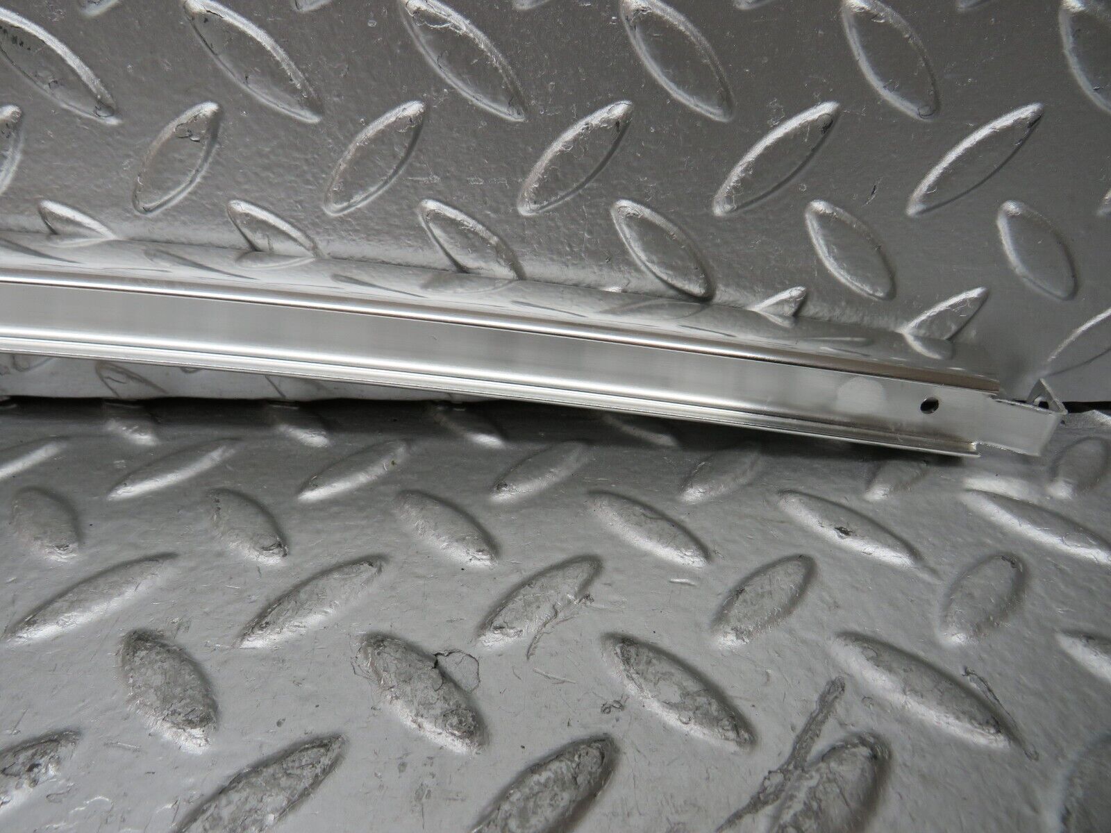 27125 Mercedes-Benz W123 280E Rear Left Door Chrome Window Channel