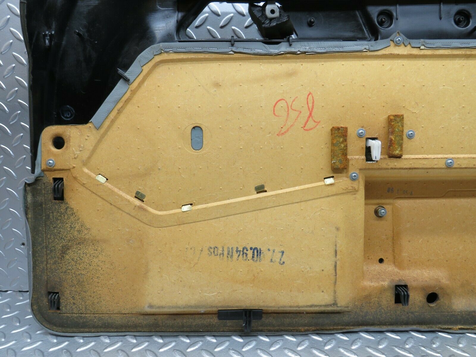 22367 Mercedes-Benz C124 E220 Coupe Left Door Card Grey