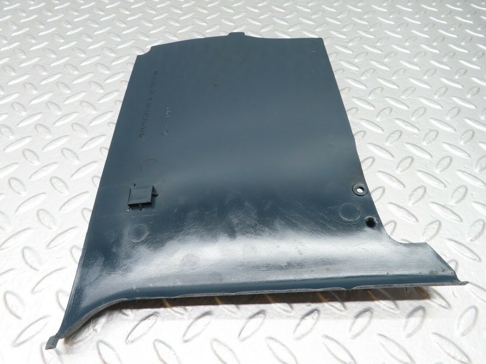 17903 Mercedes-Benz W123 200 Kick Panel Trim Left Side Blue 1236880306