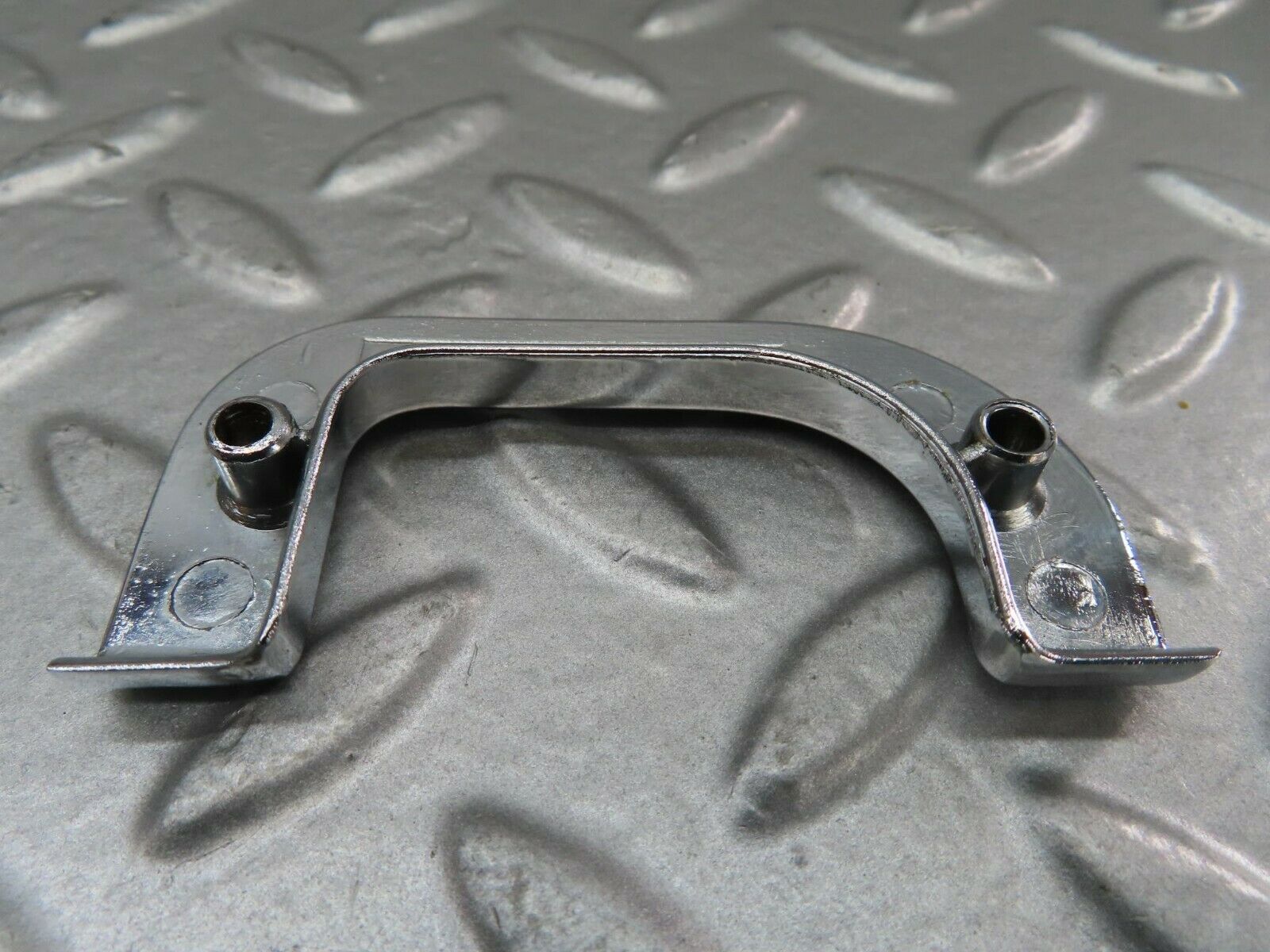 15229 Mercedes-Benz W123 230E Left Interior Chrome Door Latch Trim 1237230124