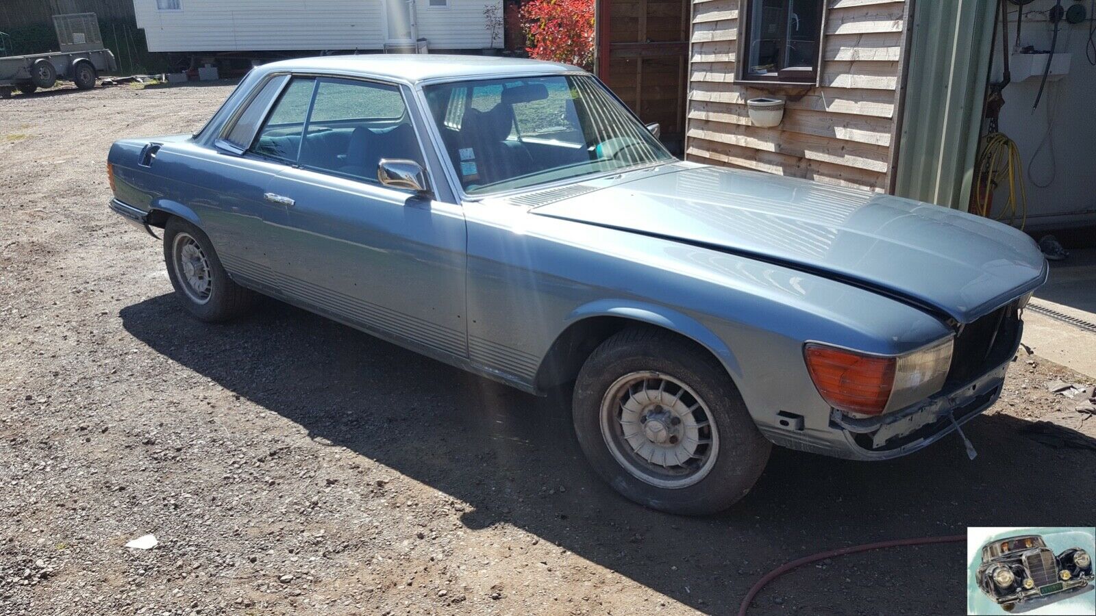 14090 Mercedes-Benz C107 280SLC Roof Chrome Moulding Trim Left Side