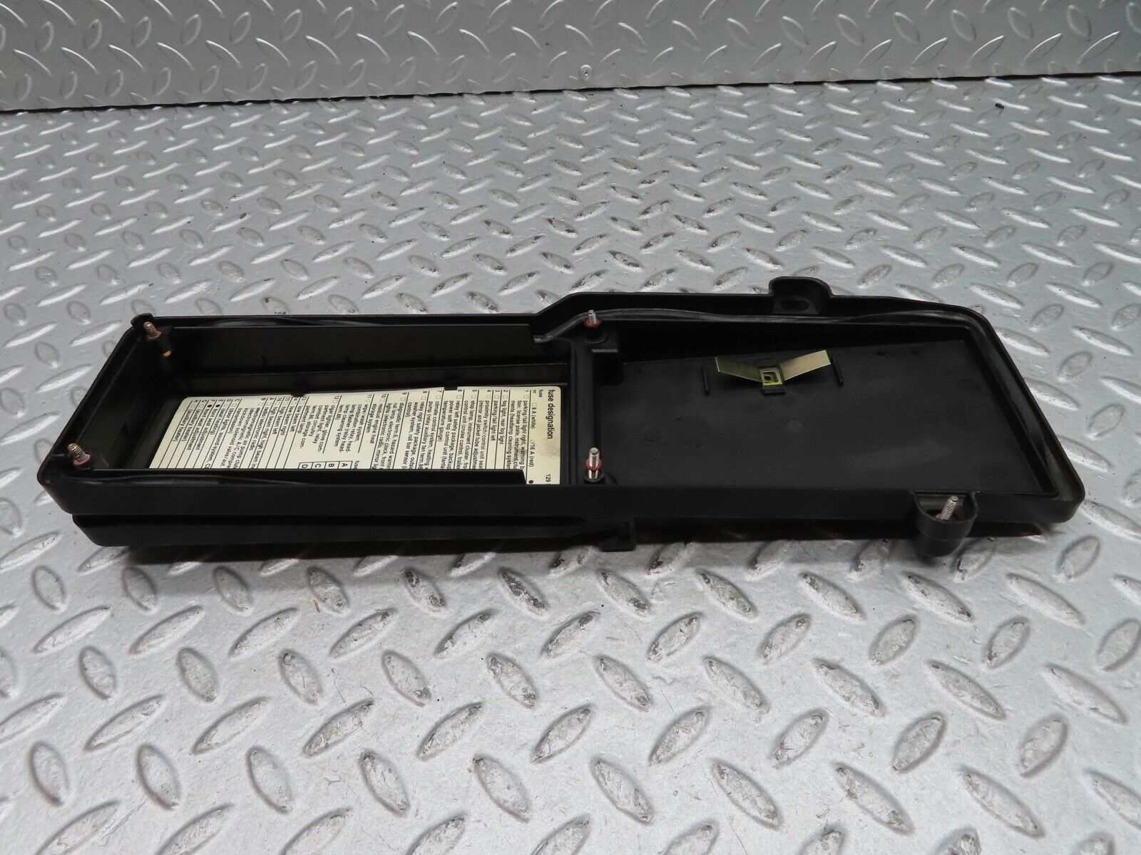17096 Mercedes-Benz R129 300SL Coupe Fuse Box Cover Lid 1245400182